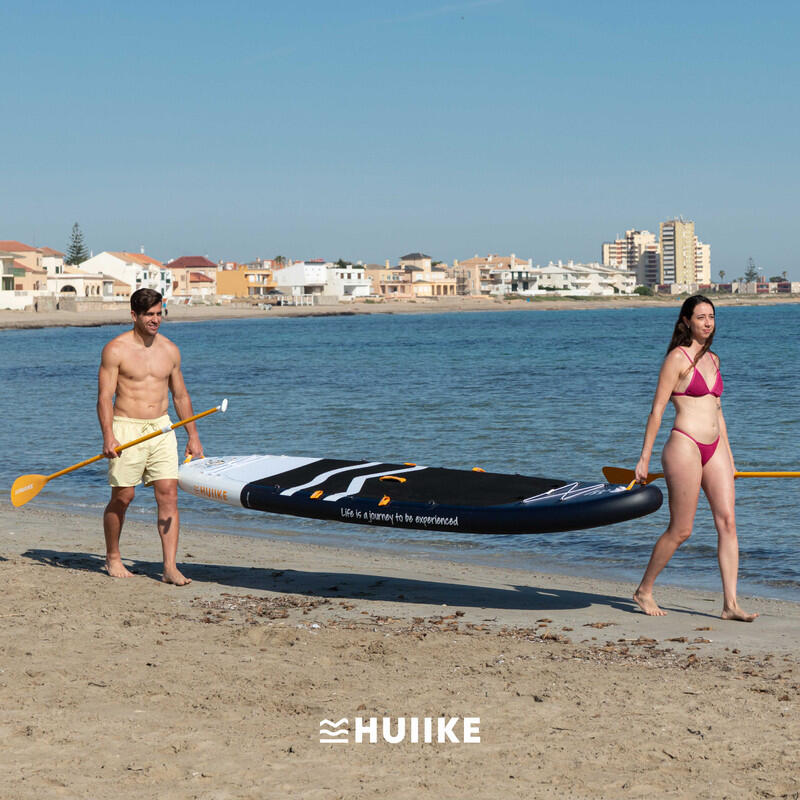 Nafukovací Paddleboard pro 2 Osoby 12’ s Příslušenstvím, do 170 kg, Černá 7/7