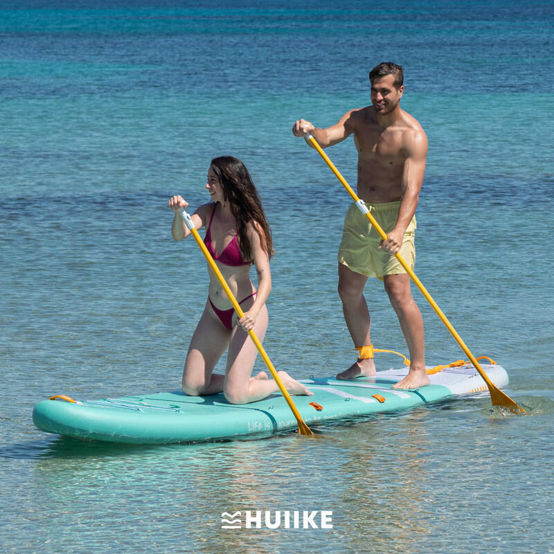 Stand Up Paddling Board Aufblasbar 2 Personen 12’ mit Zubehör, bis 170 kg, Grün 4/7