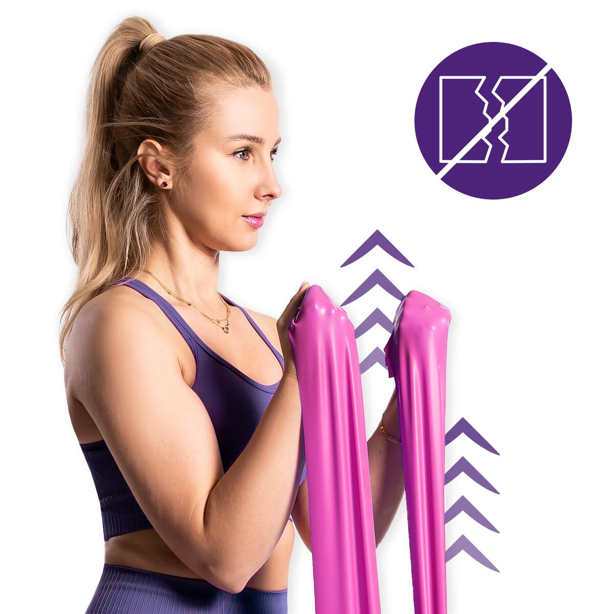 Unisex Taśma Oporowa Fitness Rehabilitacja Lateksowa do Ćwiczeń DrFit 6/7