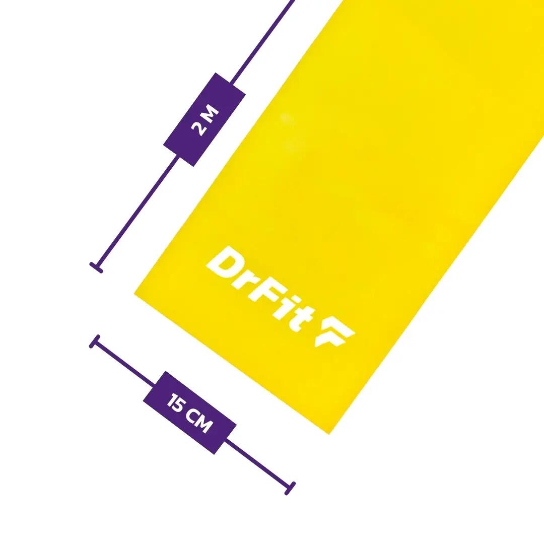 Unisex Taśma Oporowa Fitness Rehabilitacja Lateksowa do Ćwiczeń DrFit 2/7