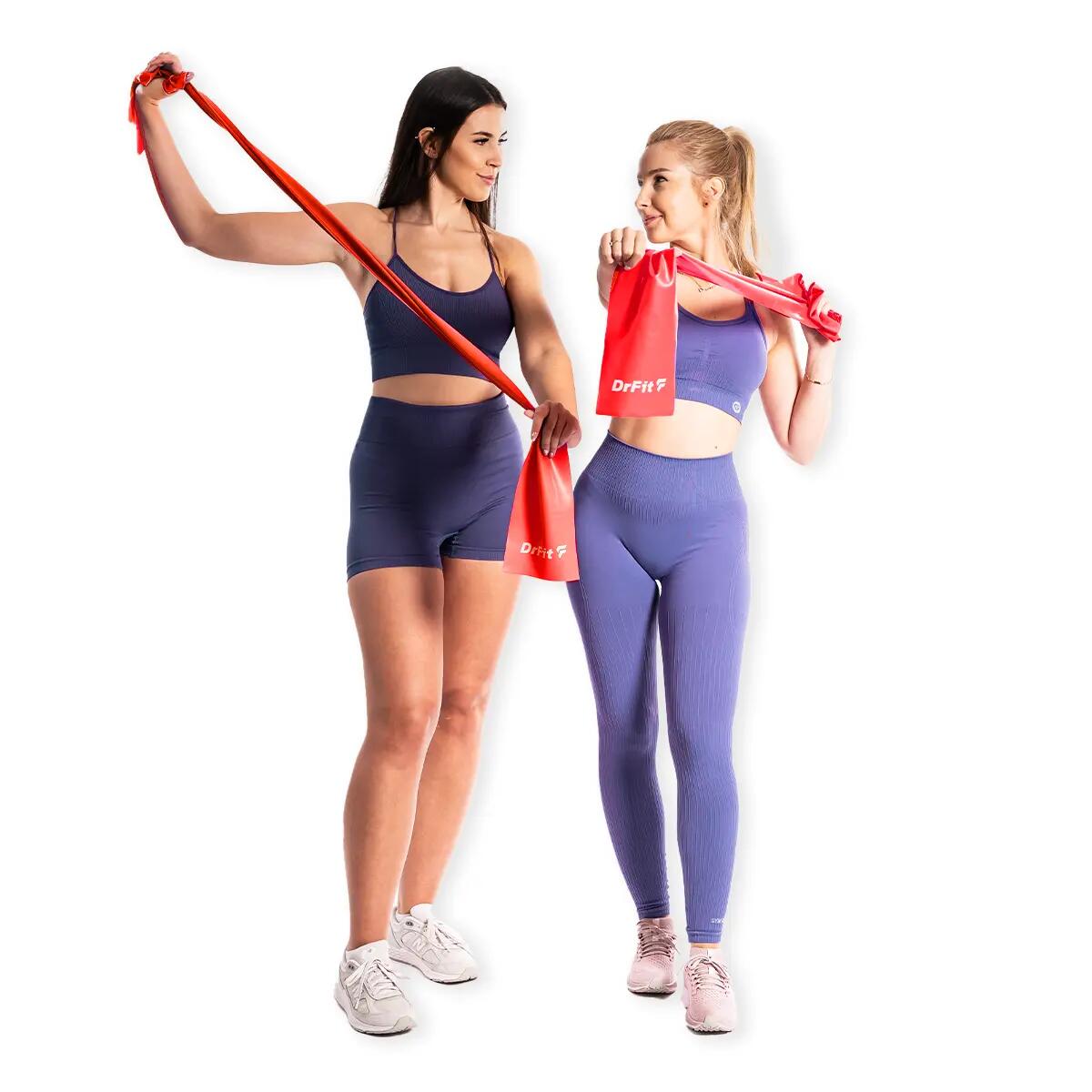 Unisex Taśma Oporowa Fitness Rehabilitacja Lateksowa do Ćwiczeń DrFit 7/7