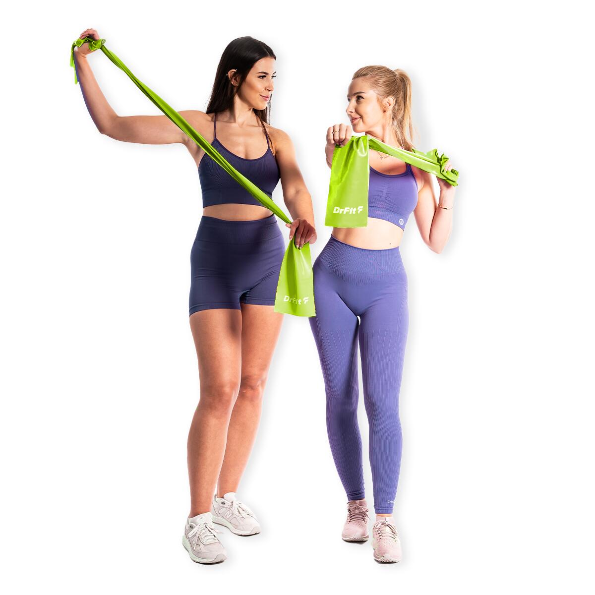 Unisex Taśma Oporowa Fitness Rehabilitacja Lateksowa do Ćwiczeń DrFit 7/7
