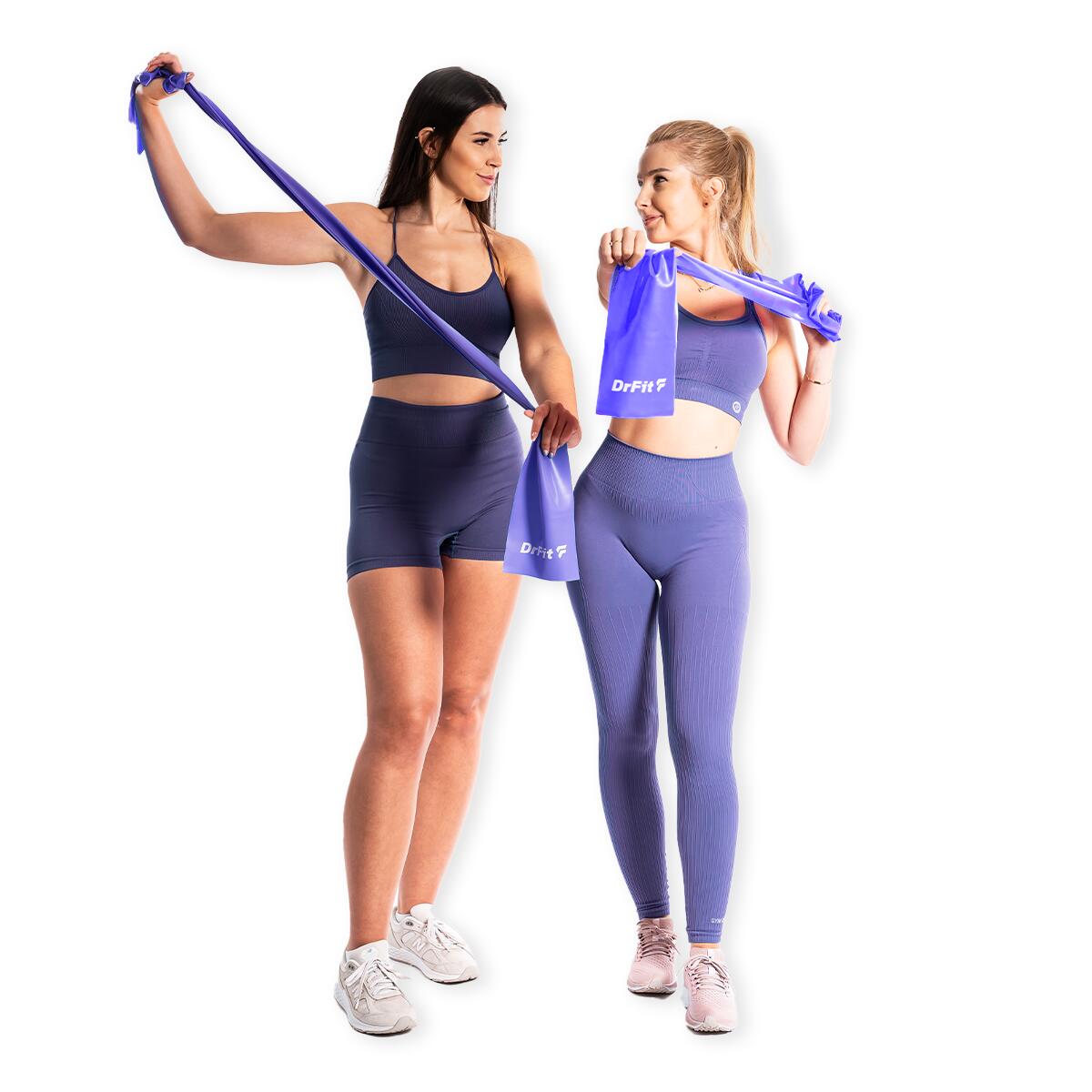 Unisex Taśma Oporowa Fitness Rehabilitacja Lateksowa do Ćwiczeń DrFit 7/7