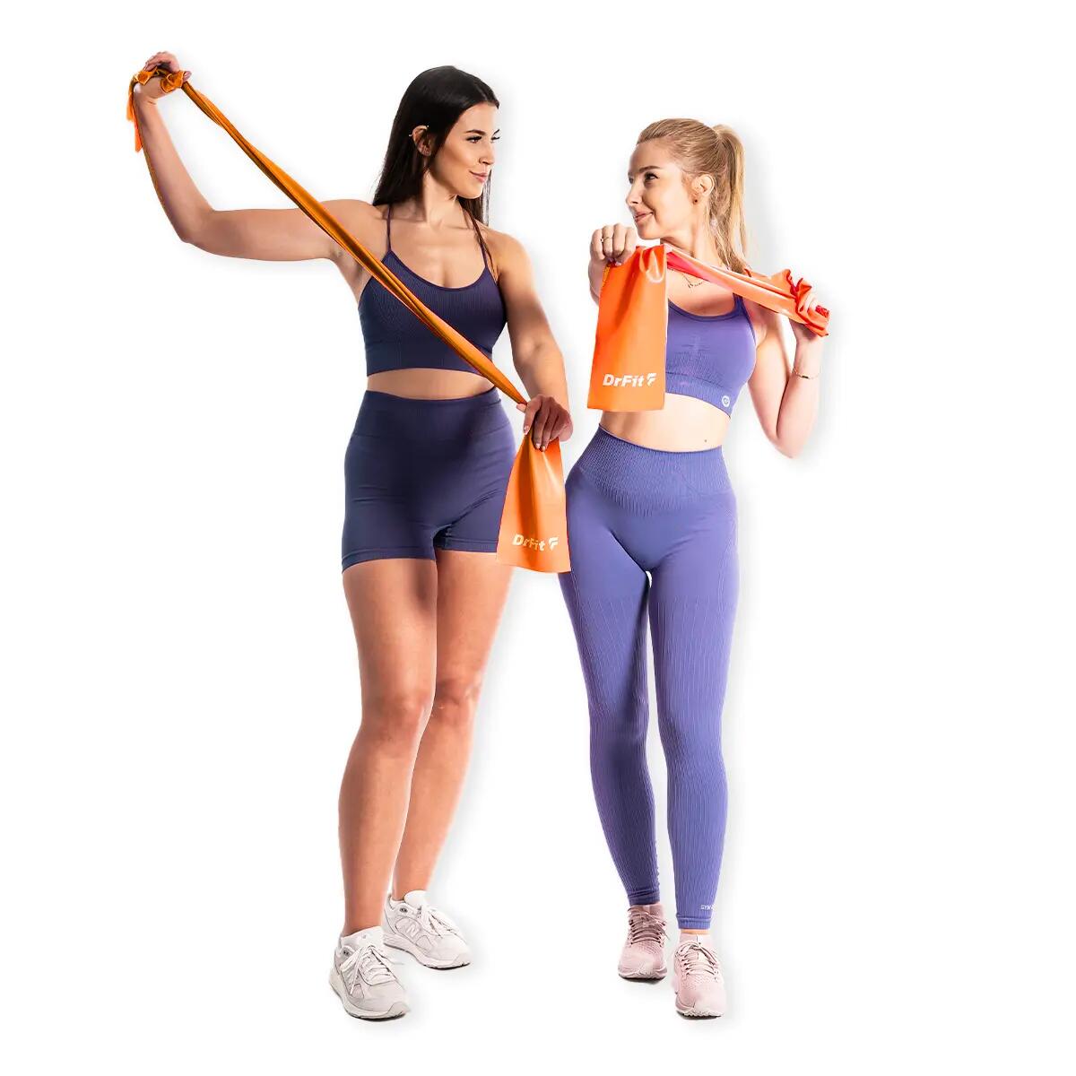 Unisex Taśma Oporowa Fitness Rehabilitacja Lateksowa do Ćwiczeń DrFit 7/7