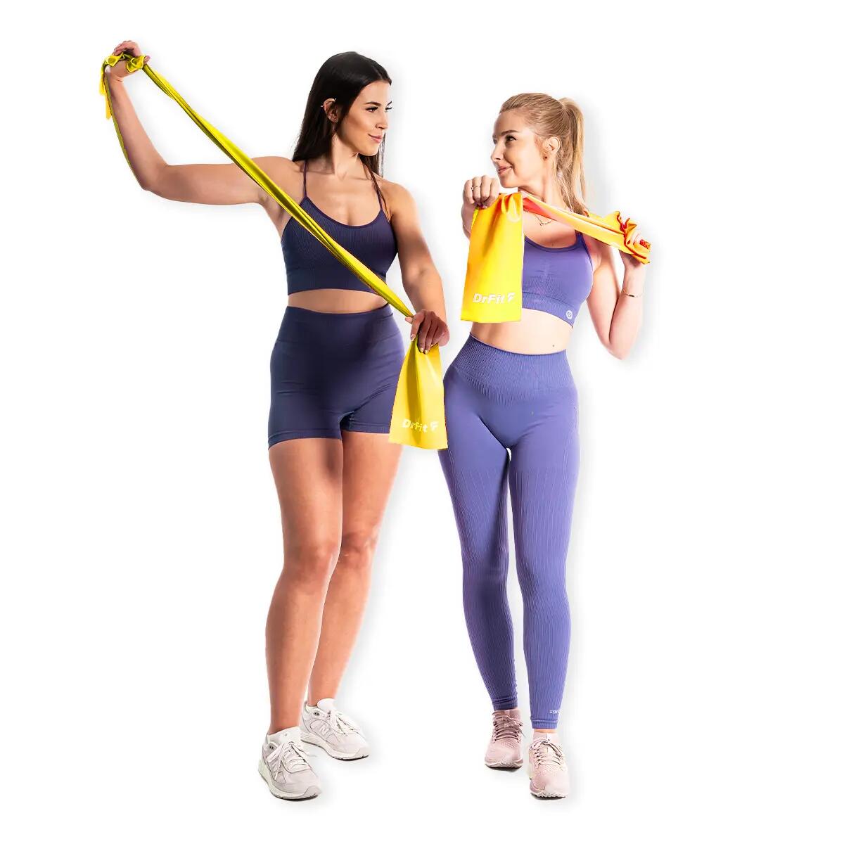Unisex Taśma Oporowa Fitness Rehabilitacja Lateksowa do Ćwiczeń DrFit 7/7