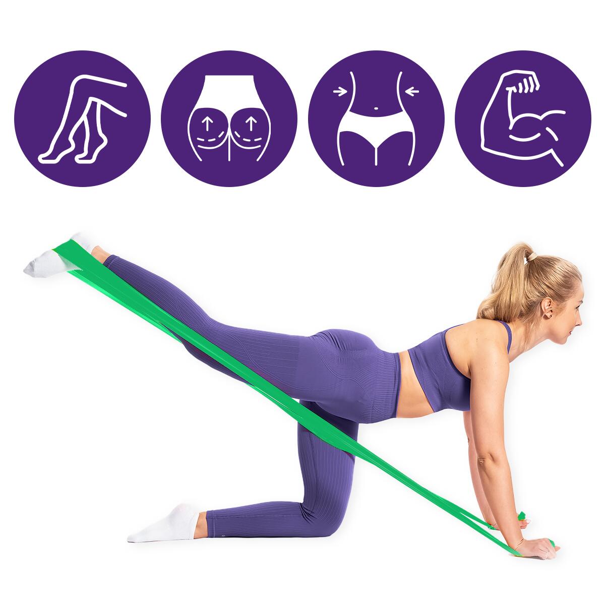 Unisex Taśma Oporowa Fitness Rehabilitacja Lateksowa do Ćwiczeń DrFit 4/7
