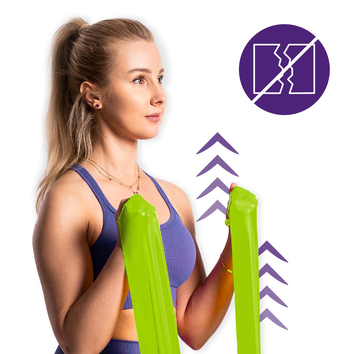Unisex Taśma Oporowa Fitness Rehabilitacja Lateksowa do Ćwiczeń DrFit 6/7