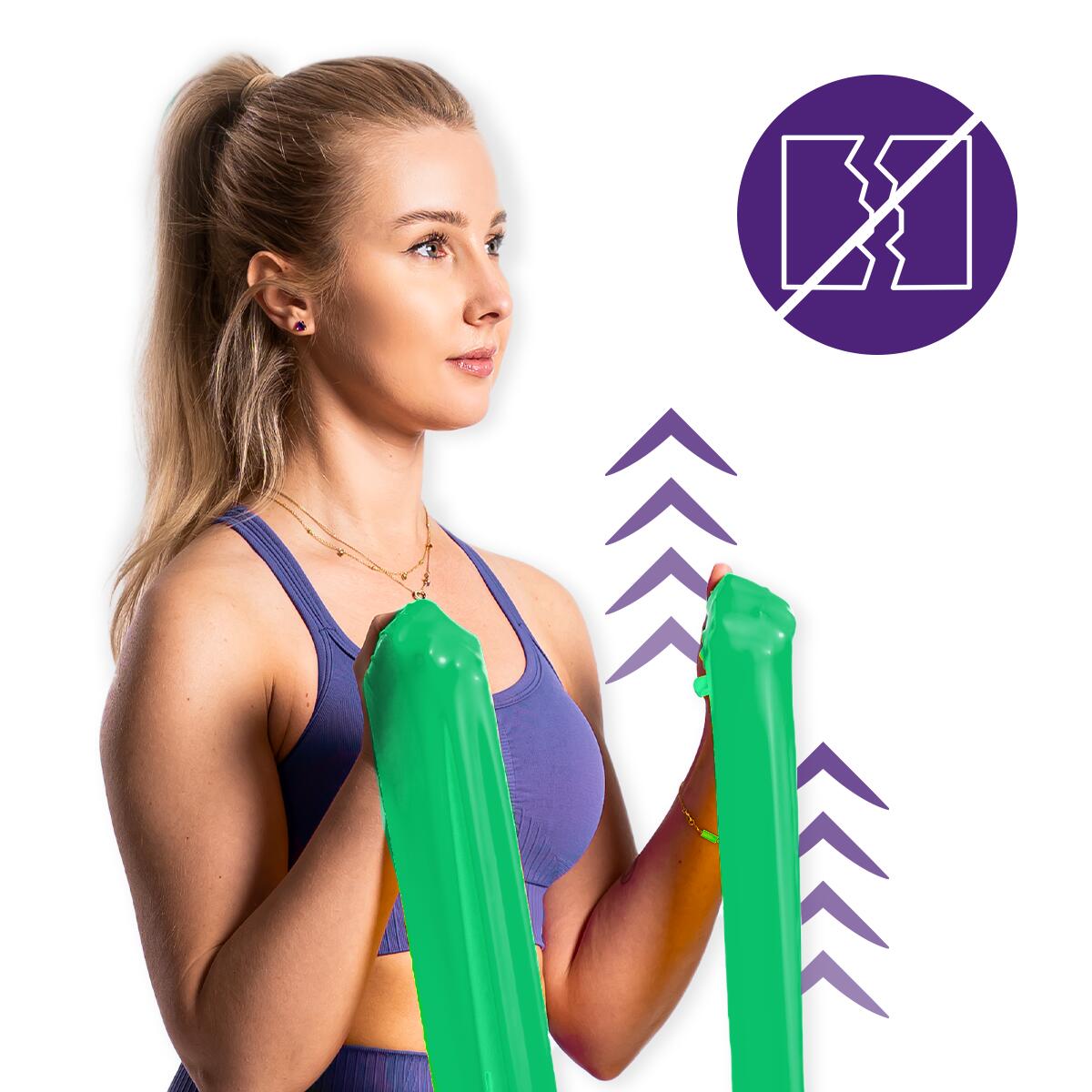 Unisex Taśma Oporowa Fitness Rehabilitacja Lateksowa do Ćwiczeń DrFit 6/7
