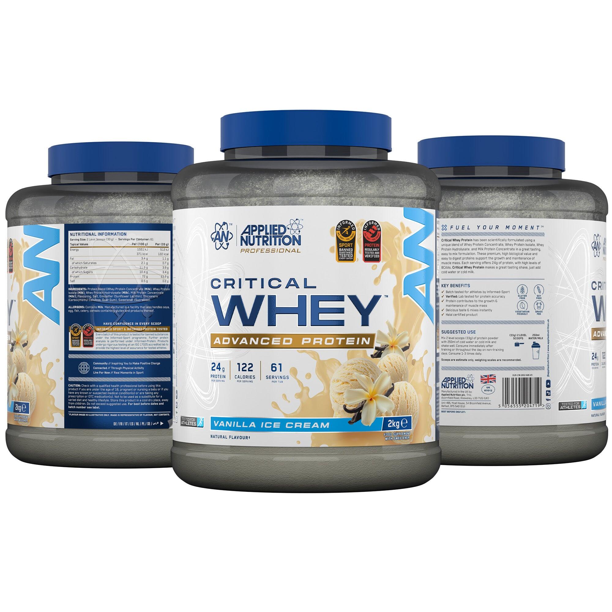Applied Nutrition Critical Whey (2000g) Vanilla Ice Cream - Białka 7/7