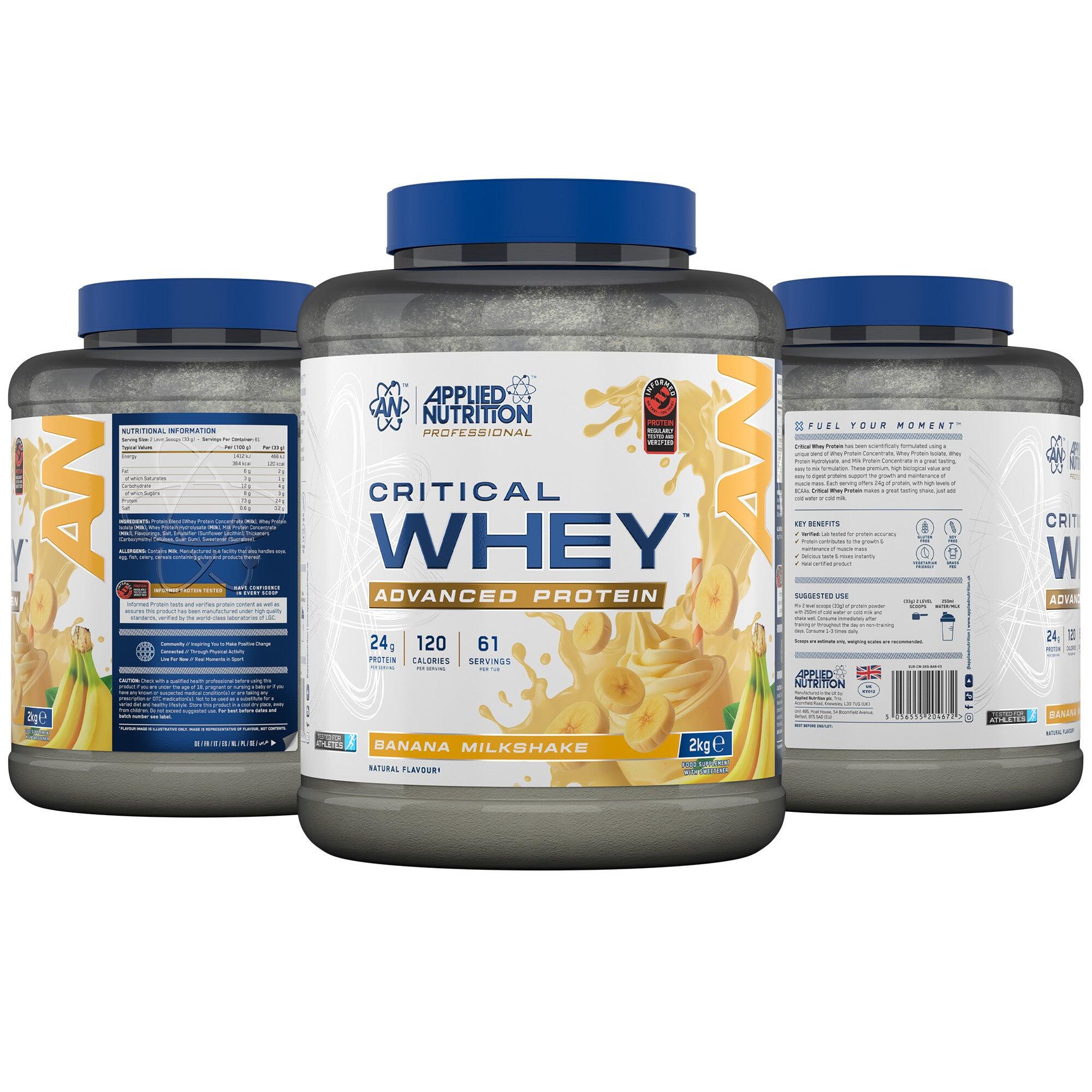 Applied Nutrition Critical Whey (2000g) Banana Milkshake - Eiwitten 7/7