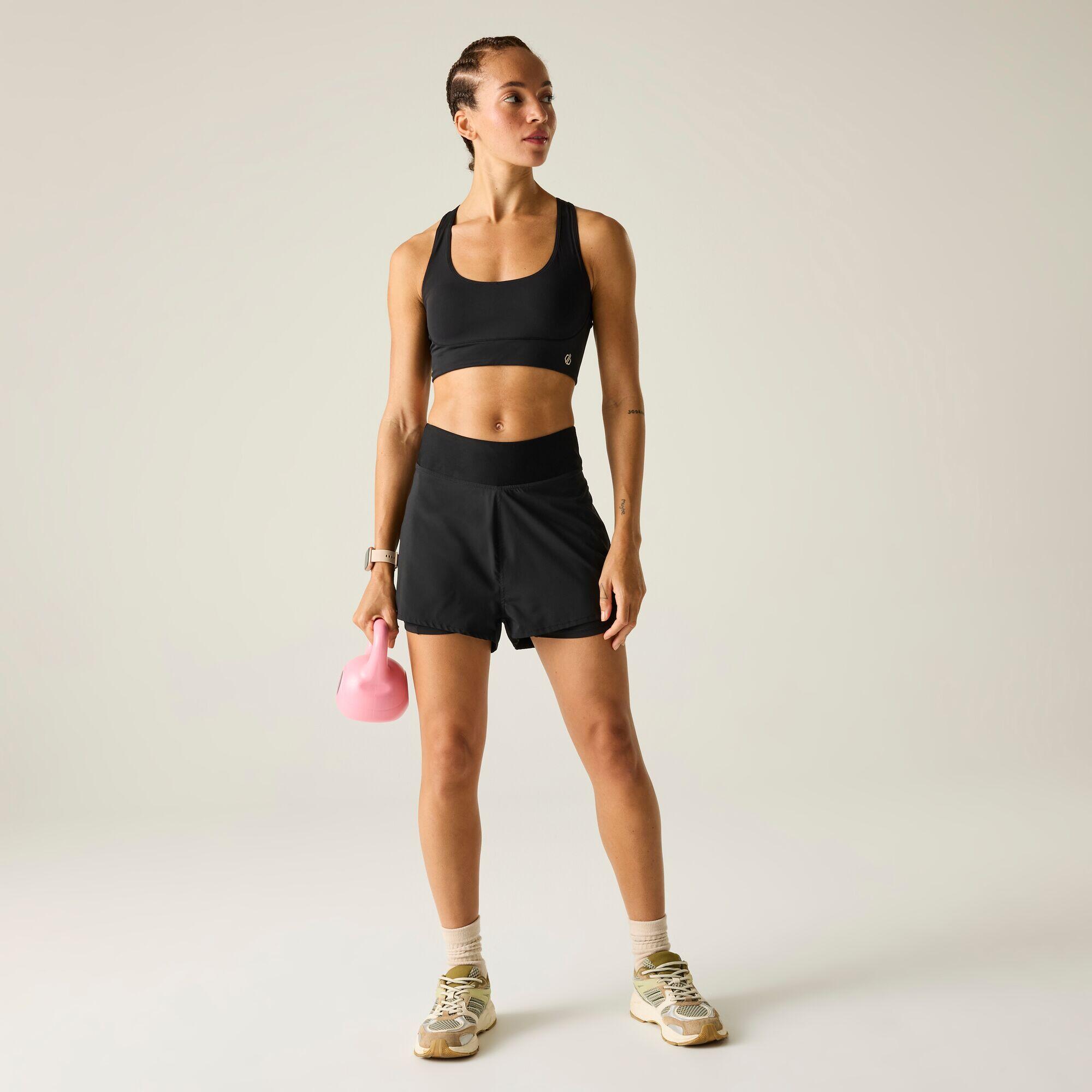 Calcas De Treino Mulher - DARE 2B W's Nimble Short- Black 3/7