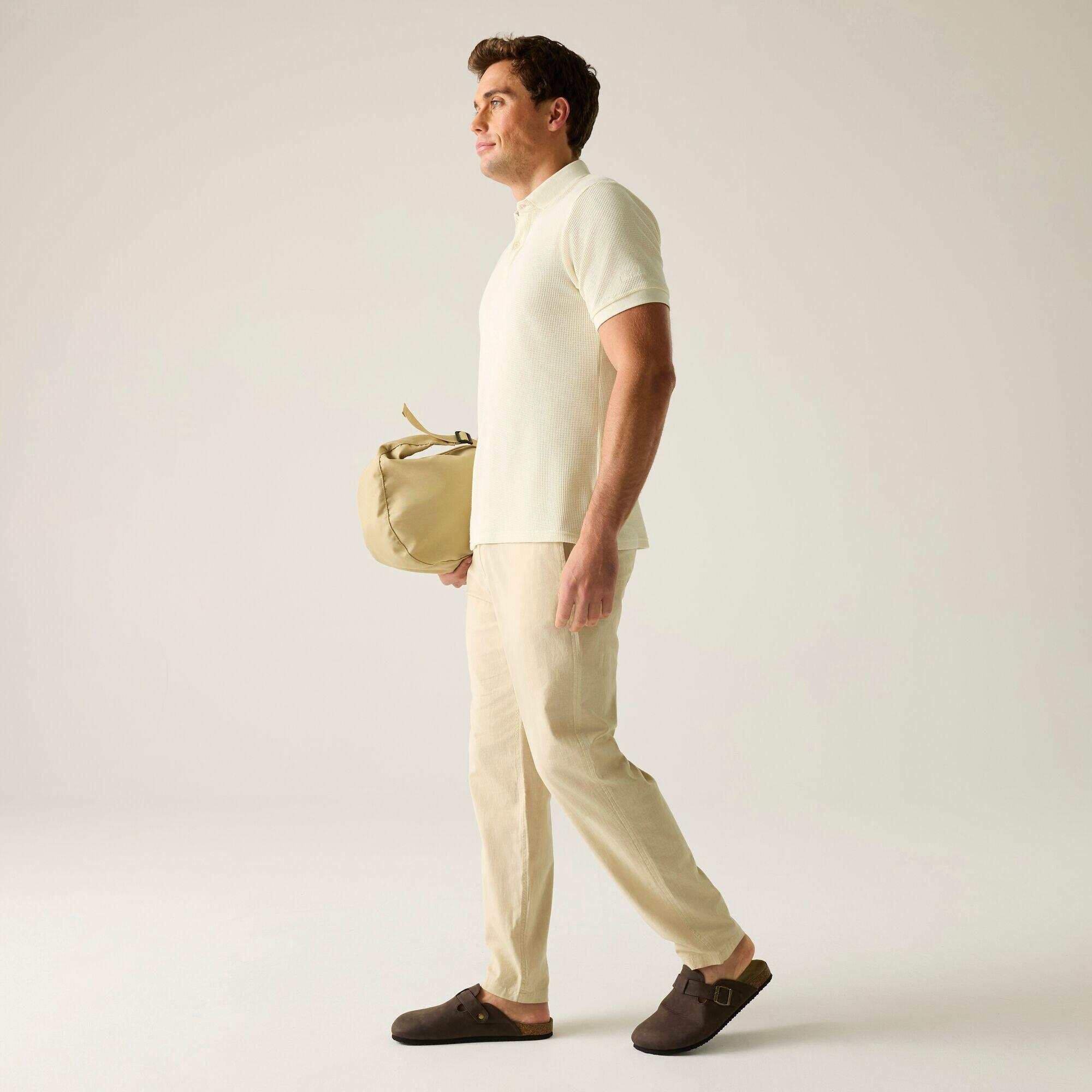 Pantaloni da uomo Hadlin in cotone e lino con coulisse 3/7