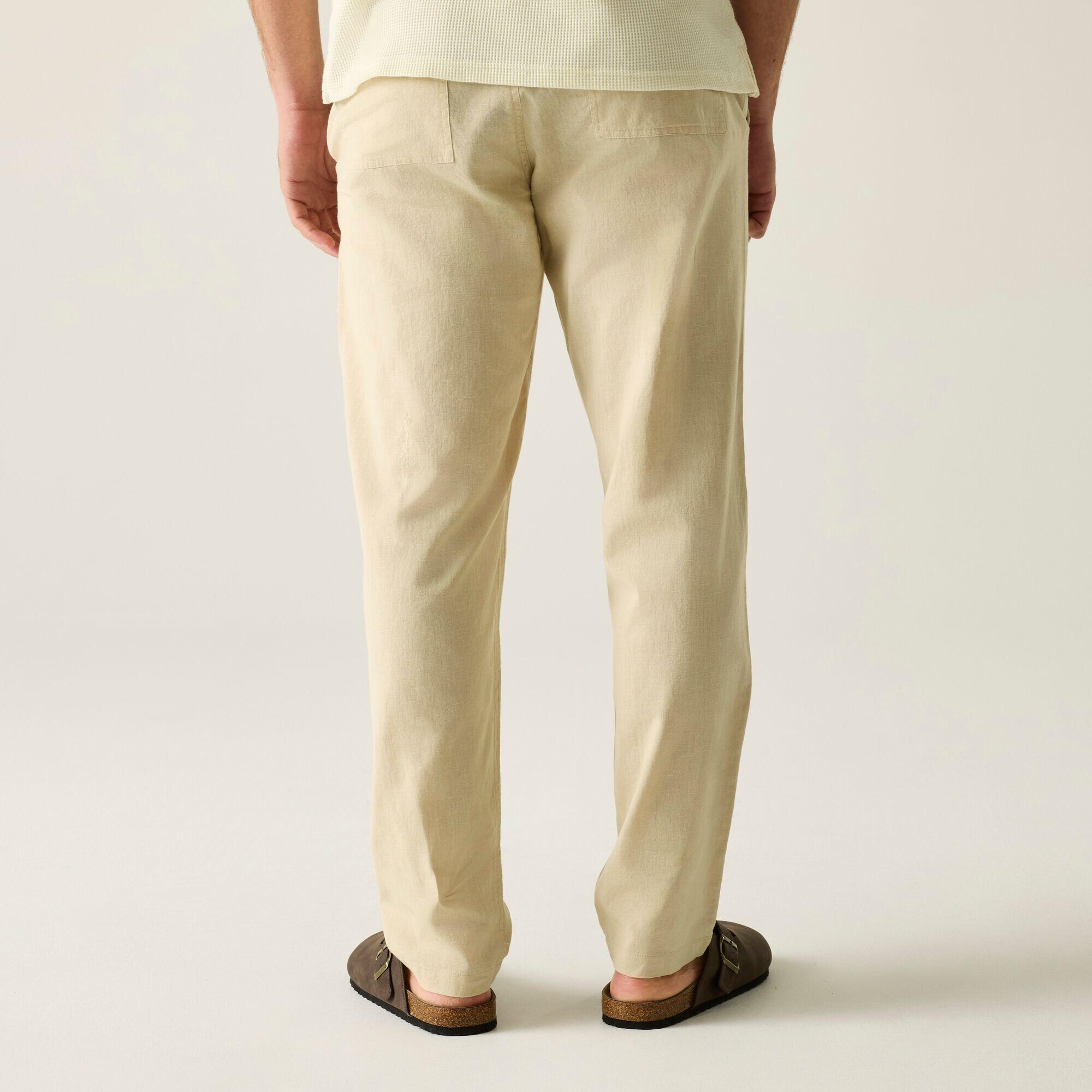 Pantaloni da uomo Hadlin in cotone e lino con coulisse 2/7