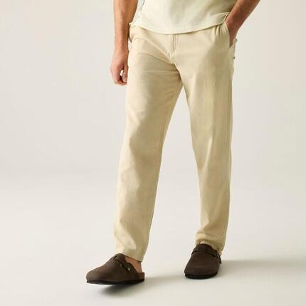 Pantalon Hadlin pour homme en coton et lin avec cordon de serrage