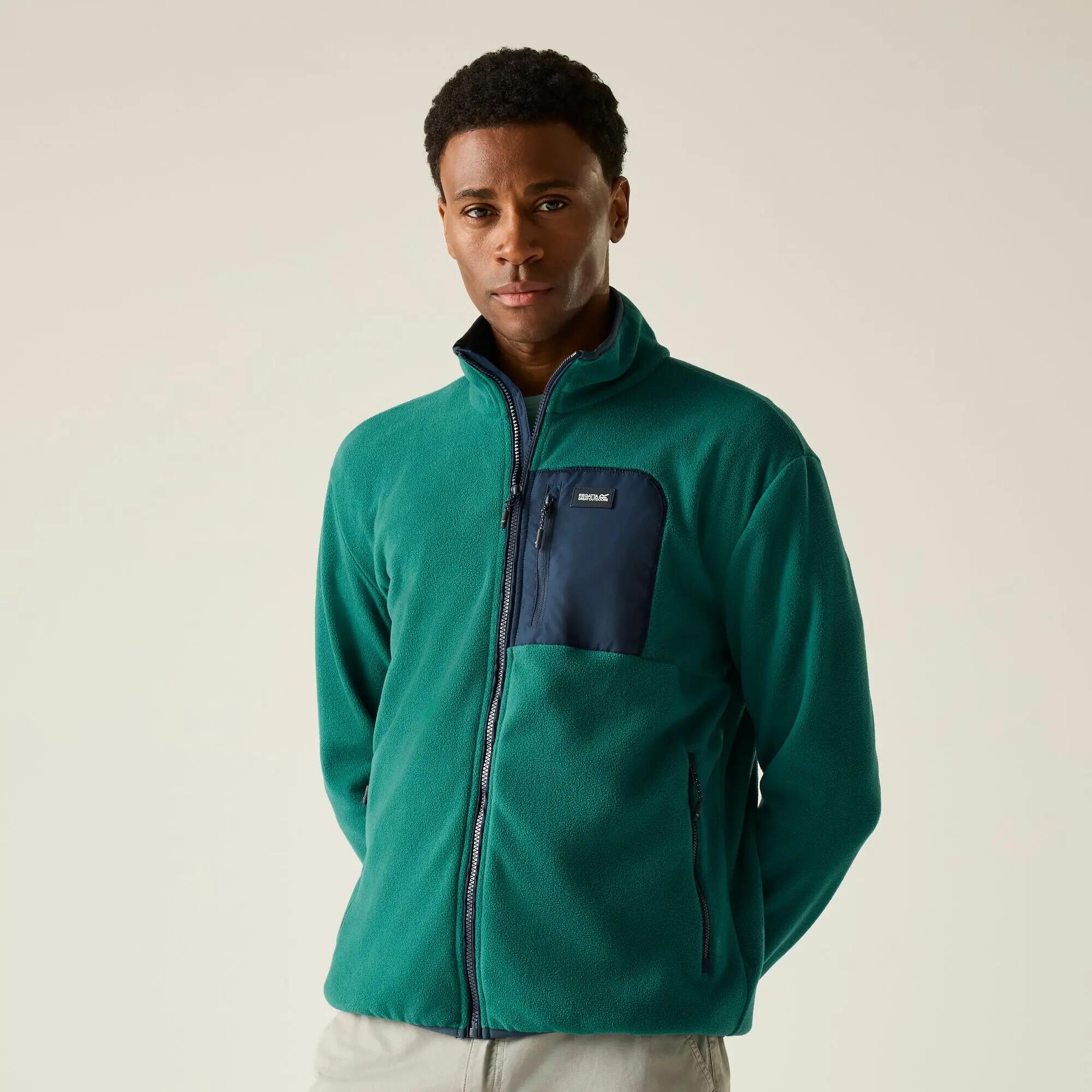 Frankie fleece fleece voor heren met volledige ritssluiting 3/7