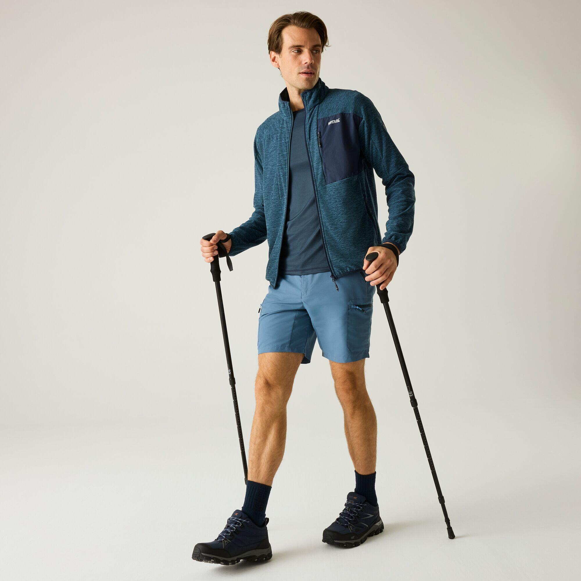 Scaris Herren-Fleece mit durchgehendem Reißverschluss, meliert 3/7