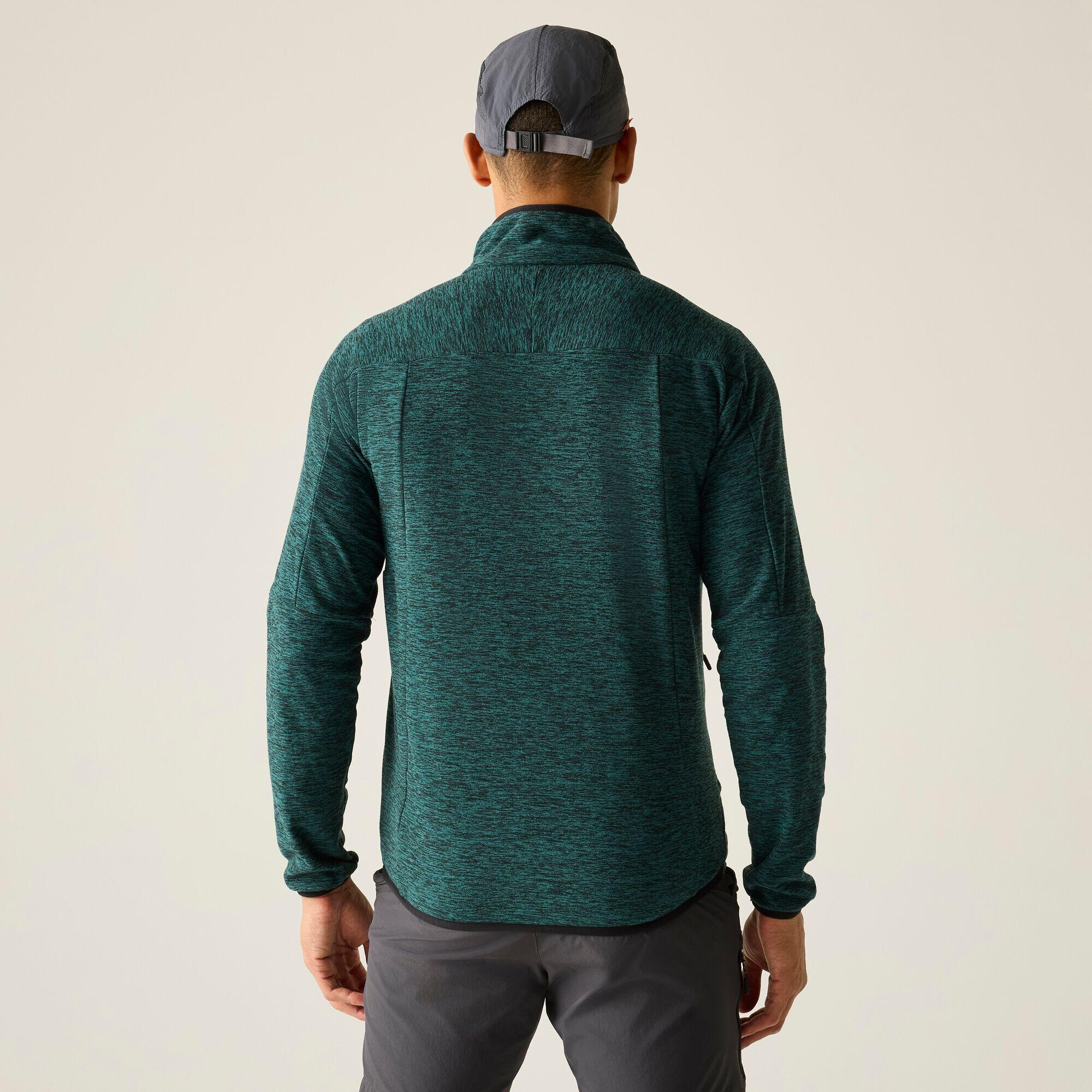 Scaris Herren-Fleece mit durchgehendem Reißverschluss, meliert 2/7