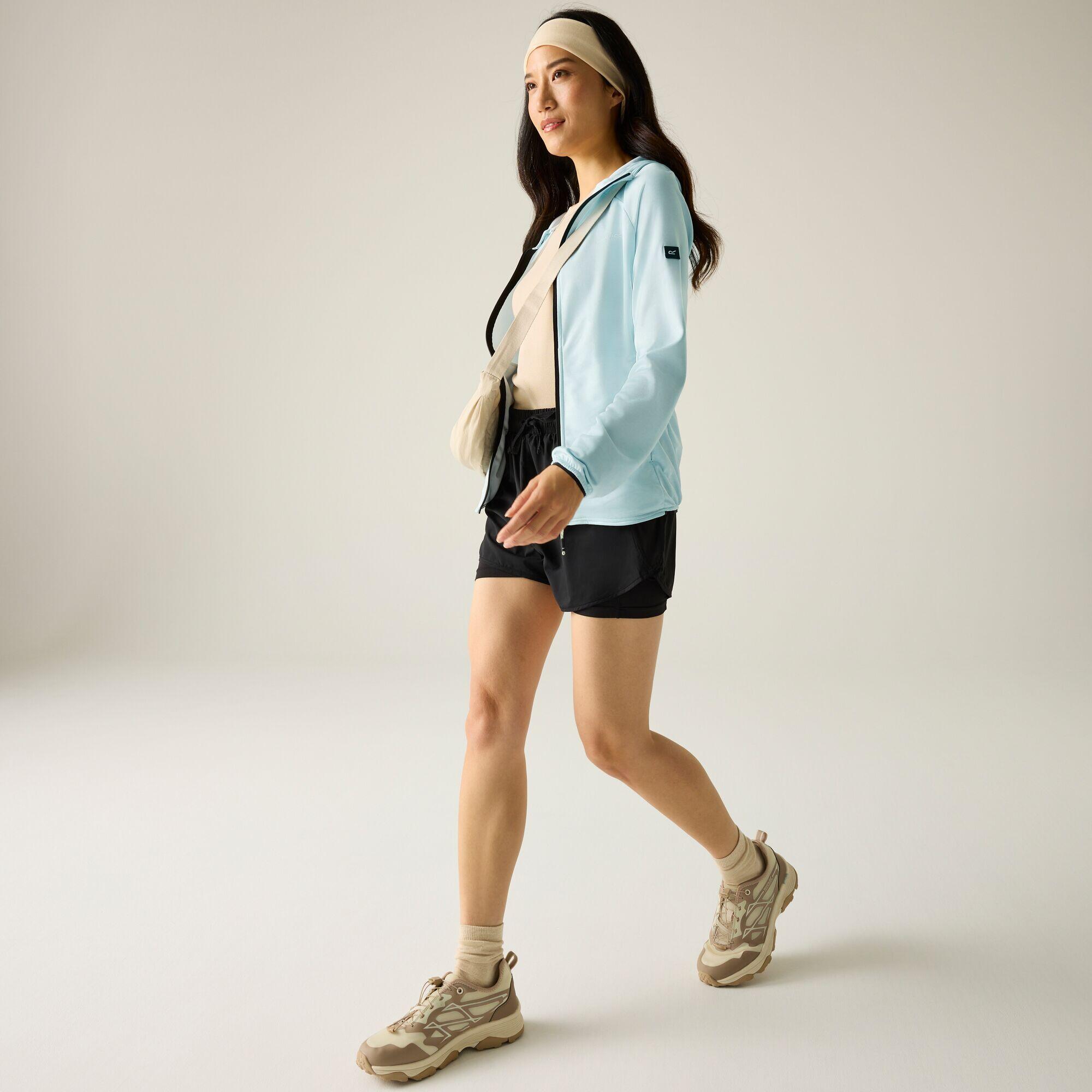 Veste intermédiaire extensible à capuche zippée intégrale Ferna Marl pour femme 3/7