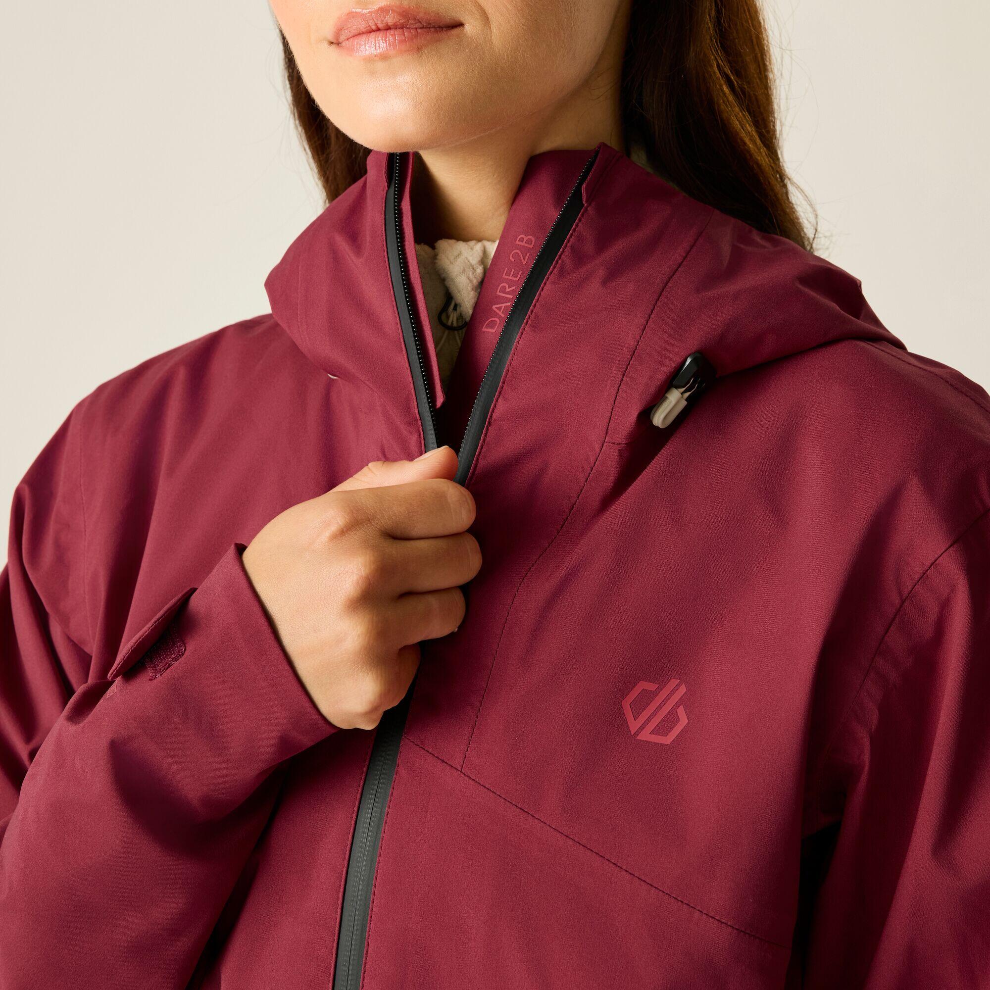 Veste de randonnée imperméable légère à capuche Haik 3 couches pour femme 5/7