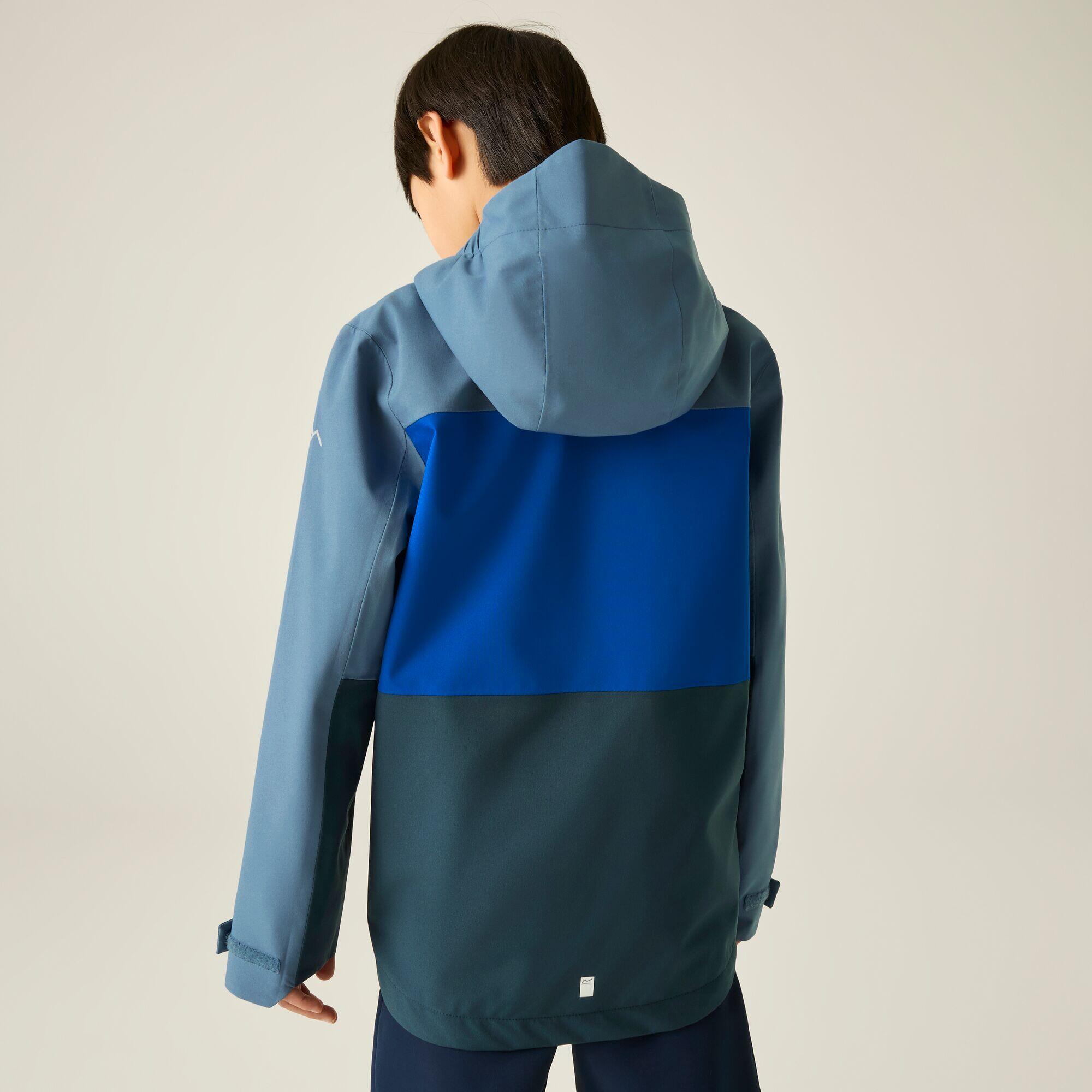 Chaqueta impermeable con capucha y paneles Highton para niños 2/7