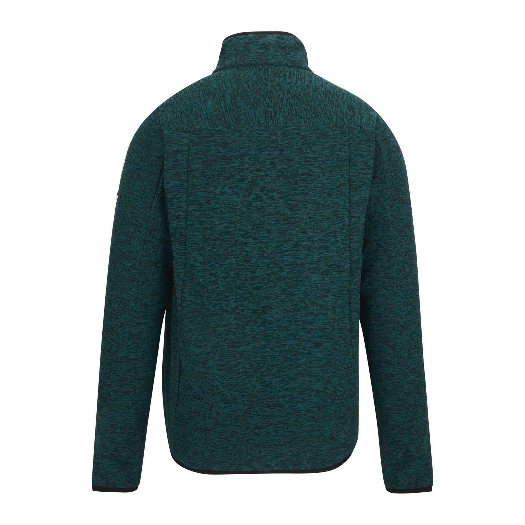 Scaris Herren-Fleece mit durchgehendem Reißverschluss, meliert 6/7