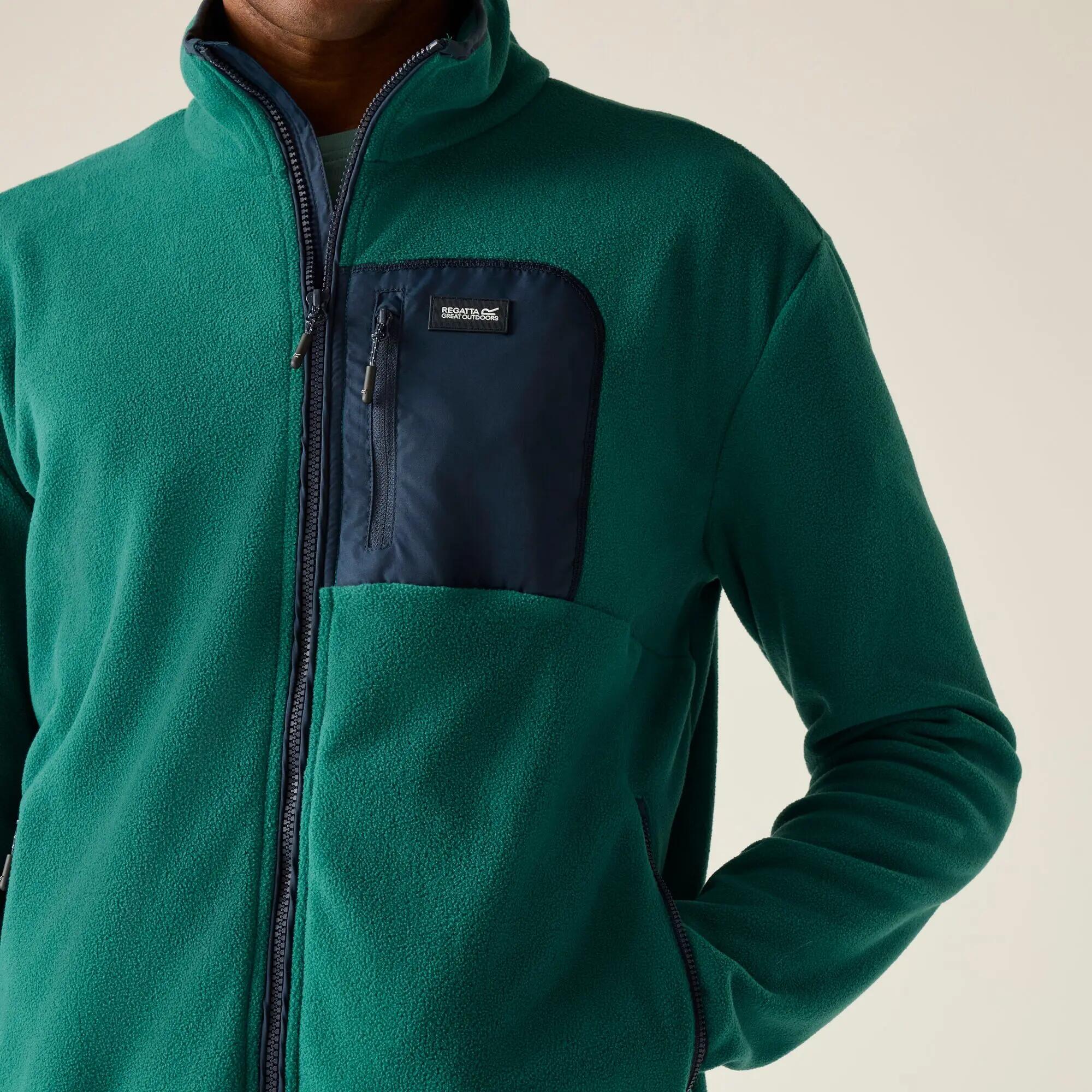 Frankie fleece fleece voor heren met volledige ritssluiting 4/7
