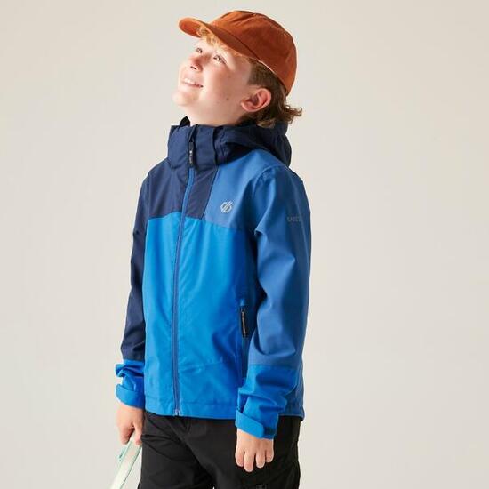 Veste imperméable à capuche à panneaux Kids Explore III