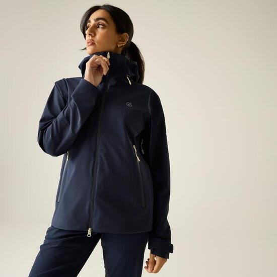 Veste de randonnée imperméable légère à capuche Haik 3 couches pour femme