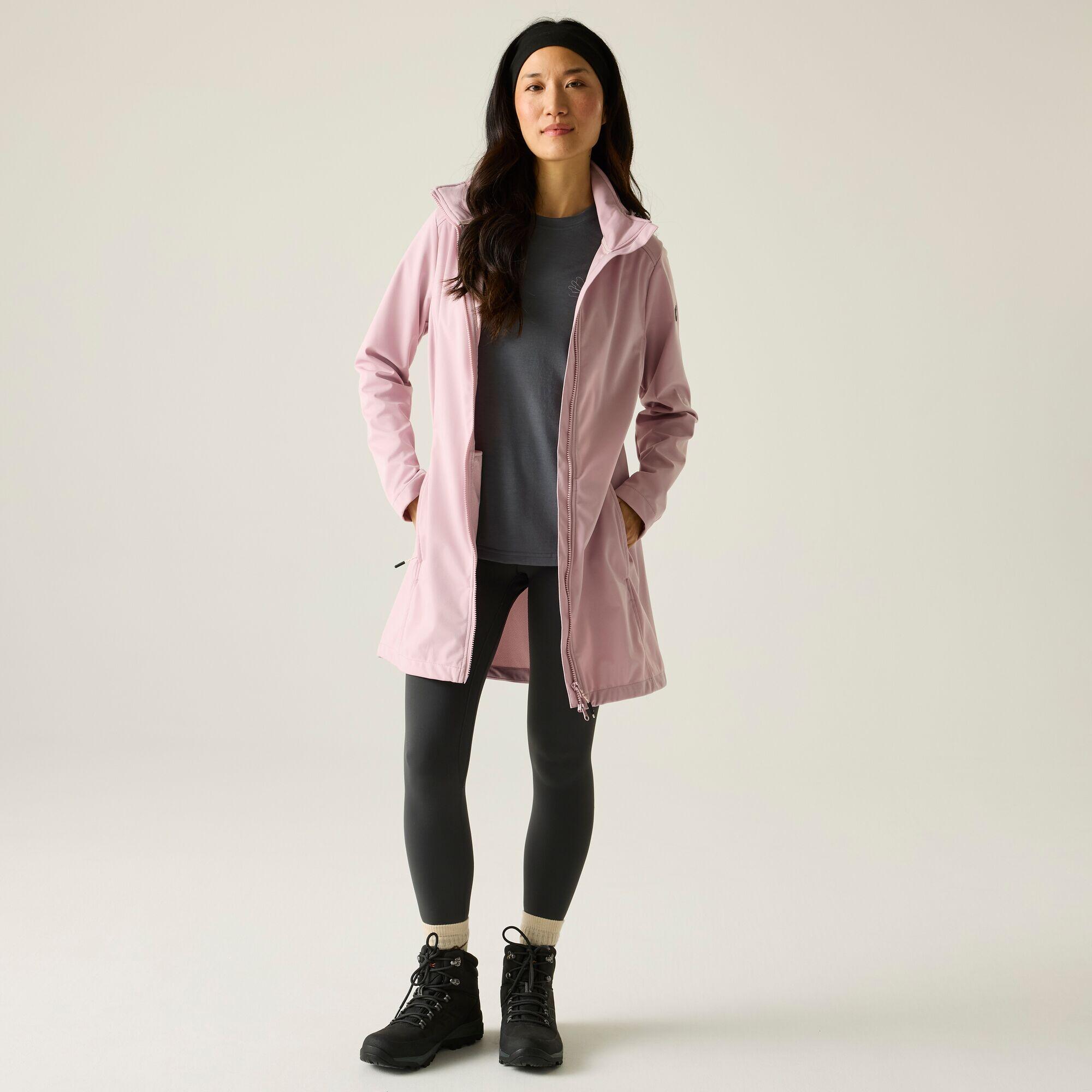 Giacca softshell con cappuccio e lunga idrorepellente Carisbrooke da donna 3/7
