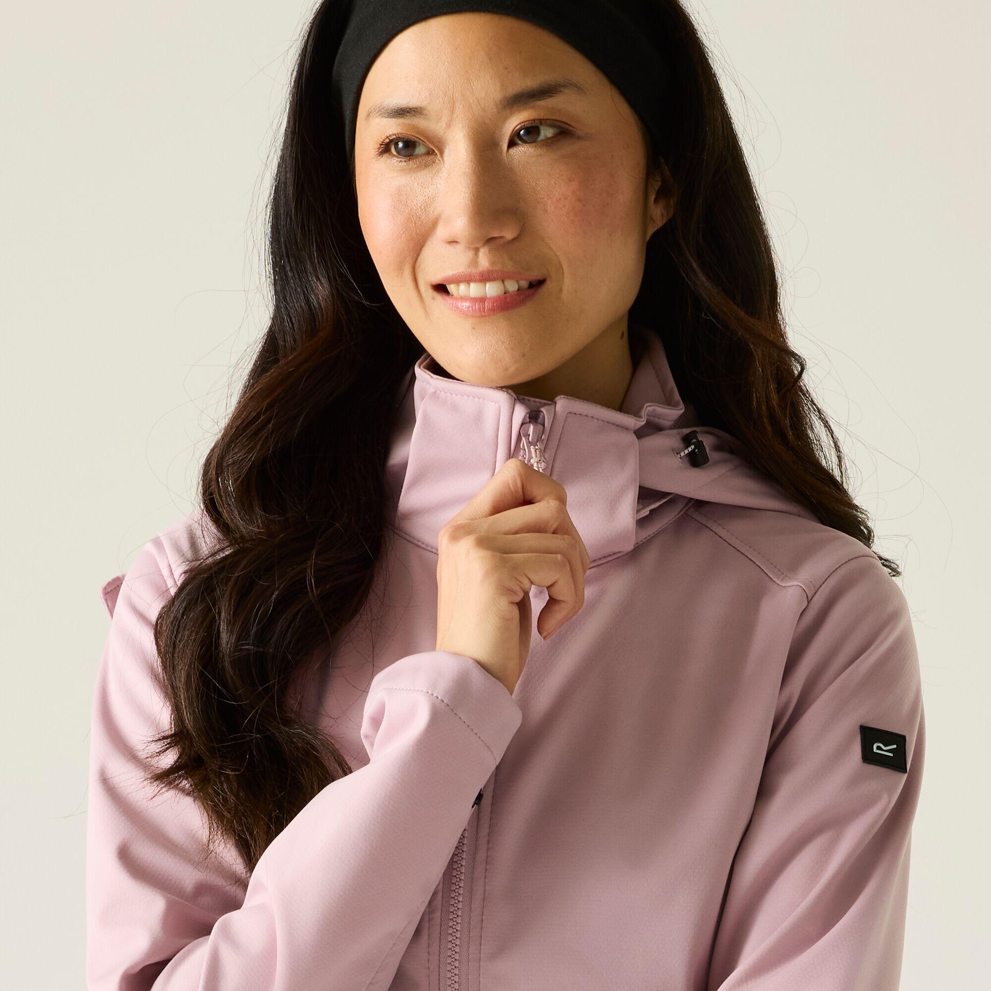 Giacca softshell con cappuccio e lunga idrorepellente Carisbrooke da donna 5/7