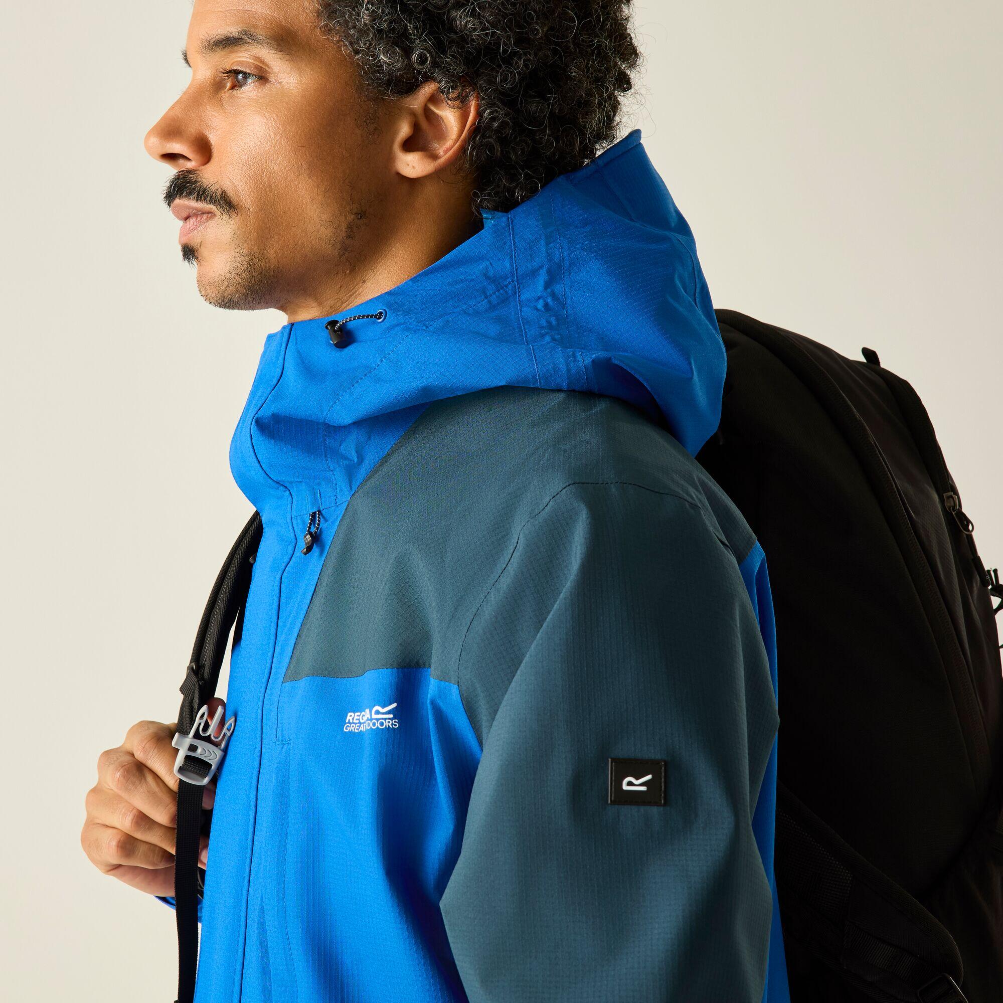Giacca impermeabile da trekking con cappuccio e pannelli Freesdale da uomo 6/7