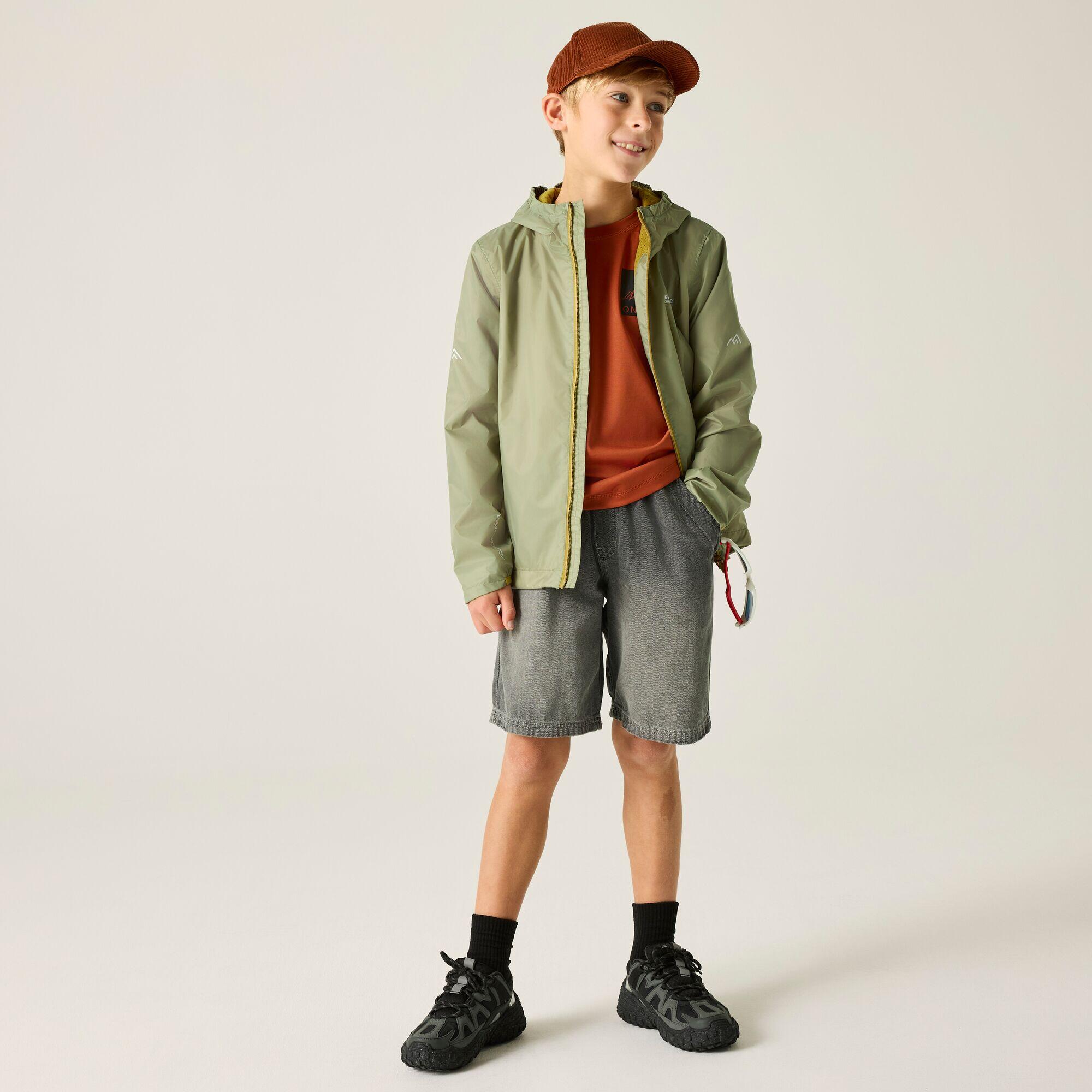 Kinder Lever Kapuzen Regenjacke 3/7