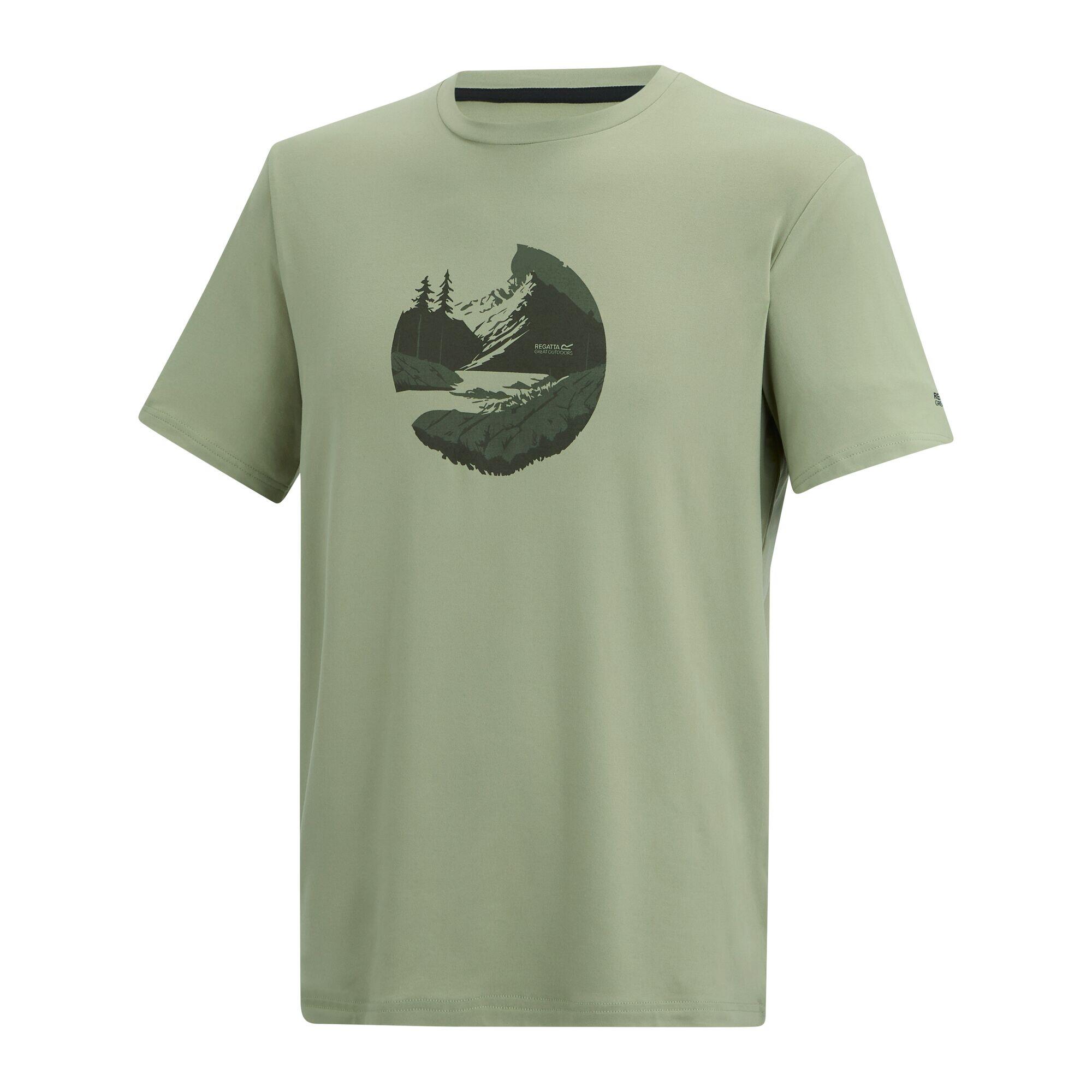 Herren Fingal Stretch Kurzarm-T-Shirt mit Grafik 7/7