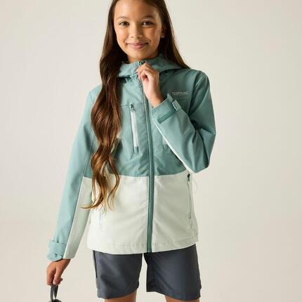 Veste imperméable à capuche à panneaux Highton pour enfants