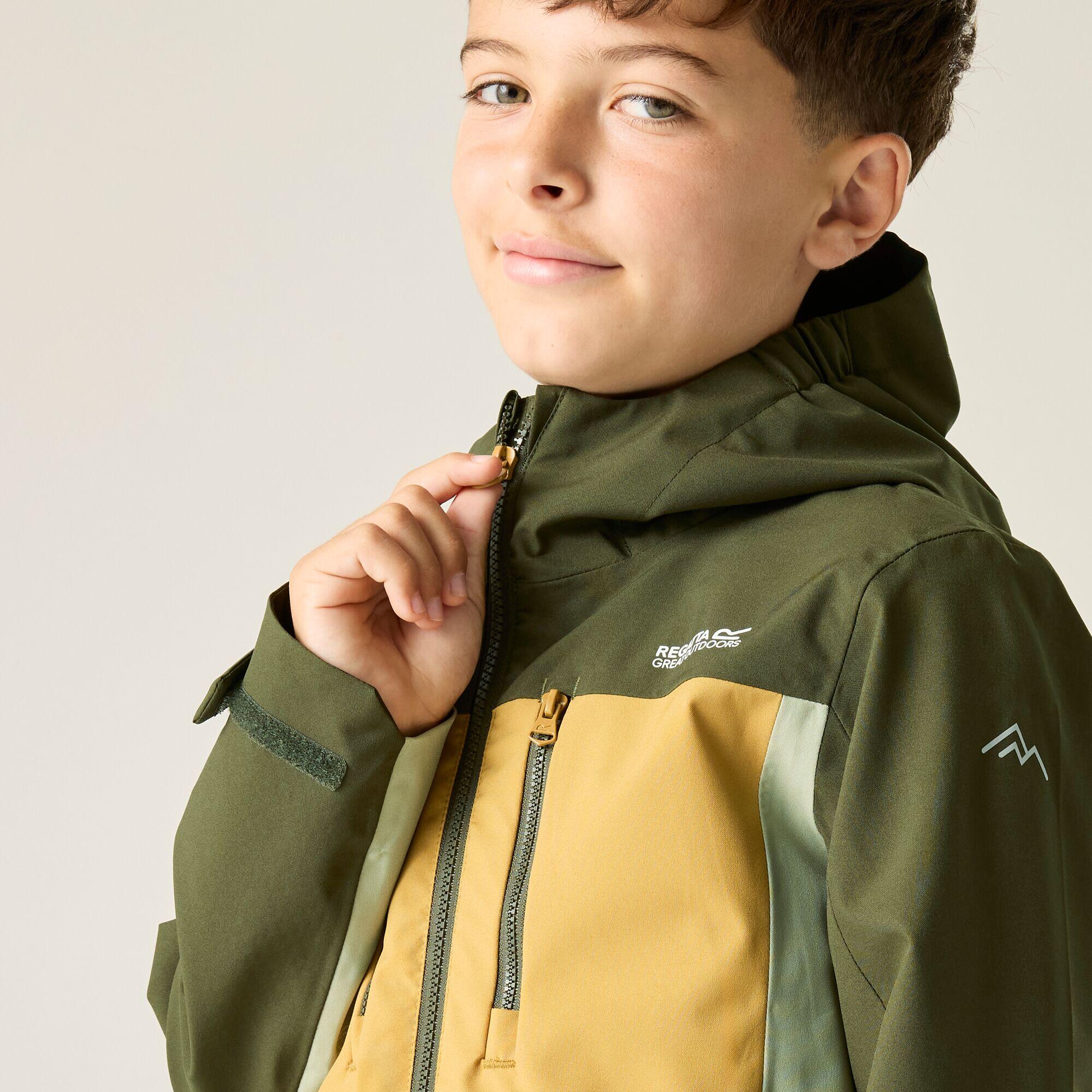 Veste imperméable à capuche à panneaux Highton pour enfants 4/7