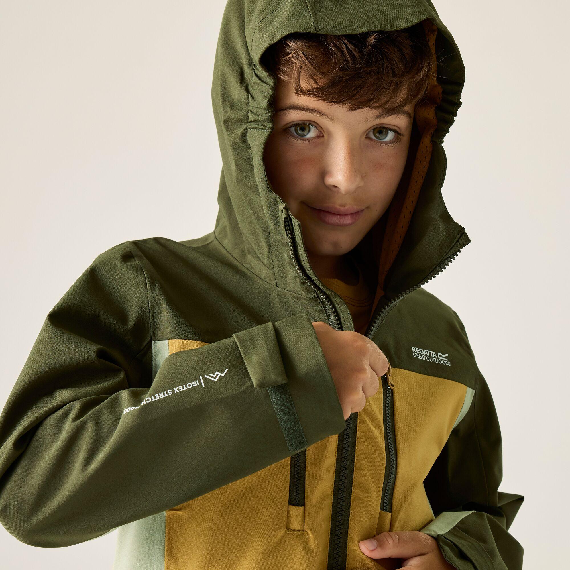 Veste imperméable à capuche à panneaux Highton pour enfants 6/7