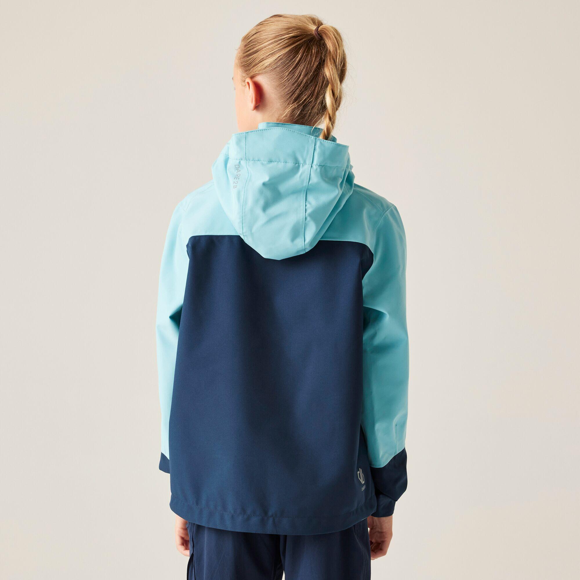 Chaqueta impermeable con capucha y paneles Explore III para niños 2/7