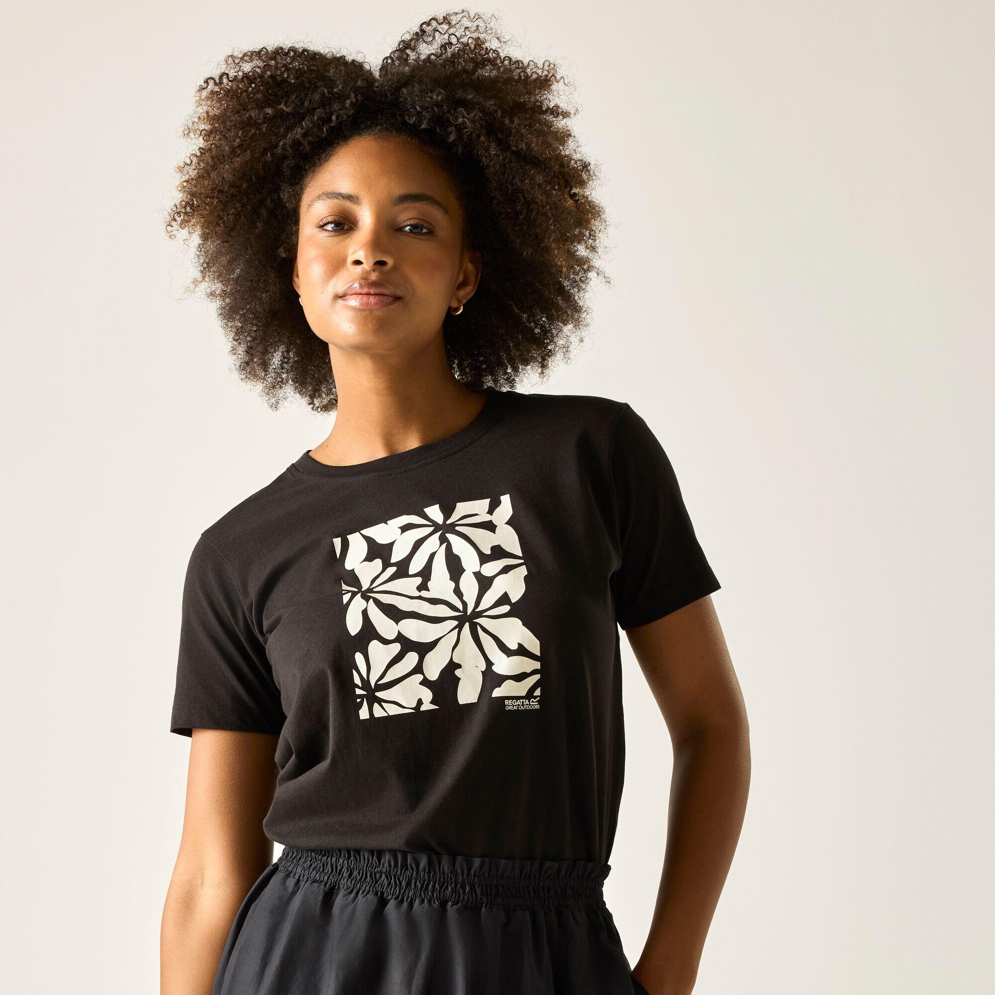 Damen Filandra IX Kurzarm-T-Shirt mit Grafikprint 5/7