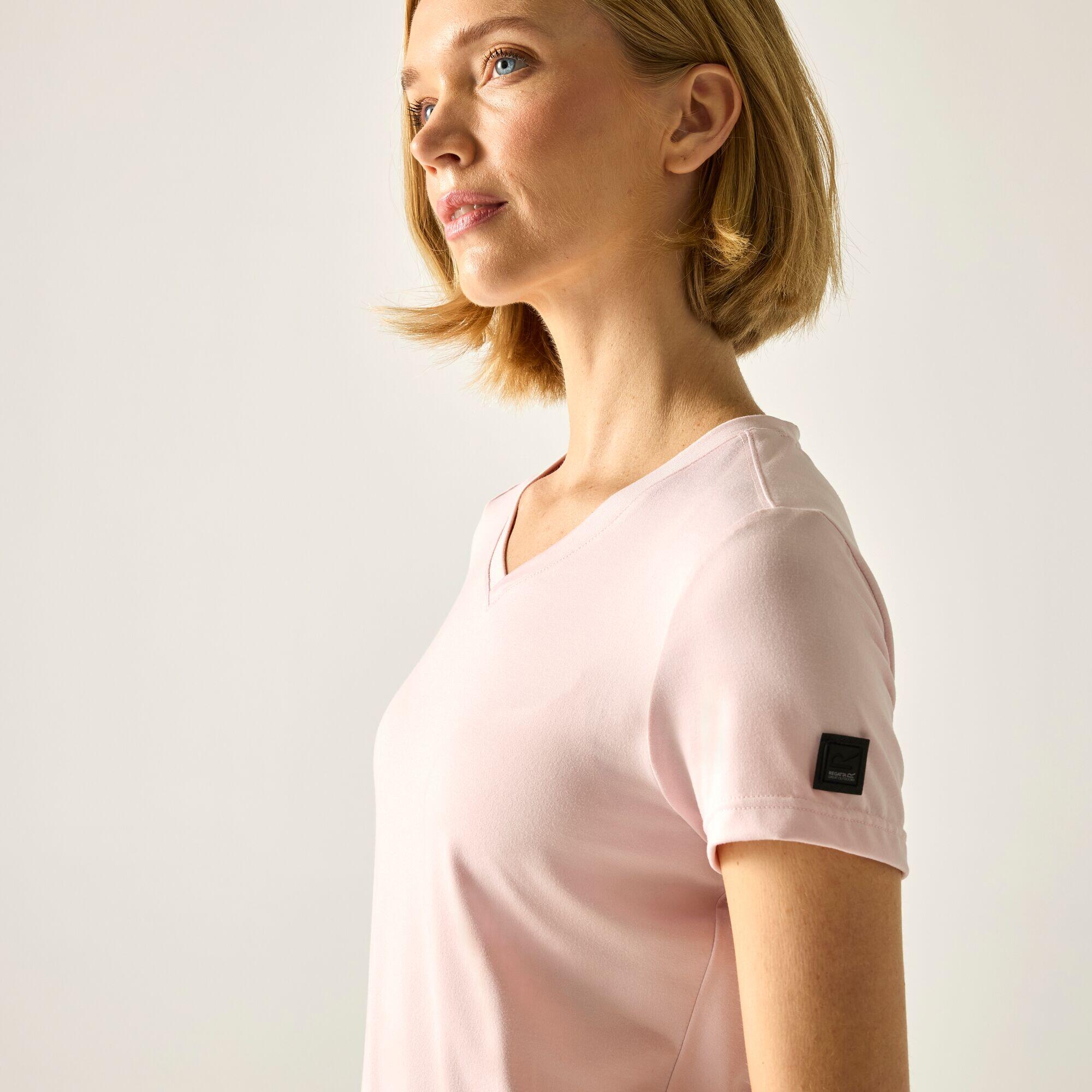 T-shirt à manches courtes et col en V Elkie pour femme 4/7