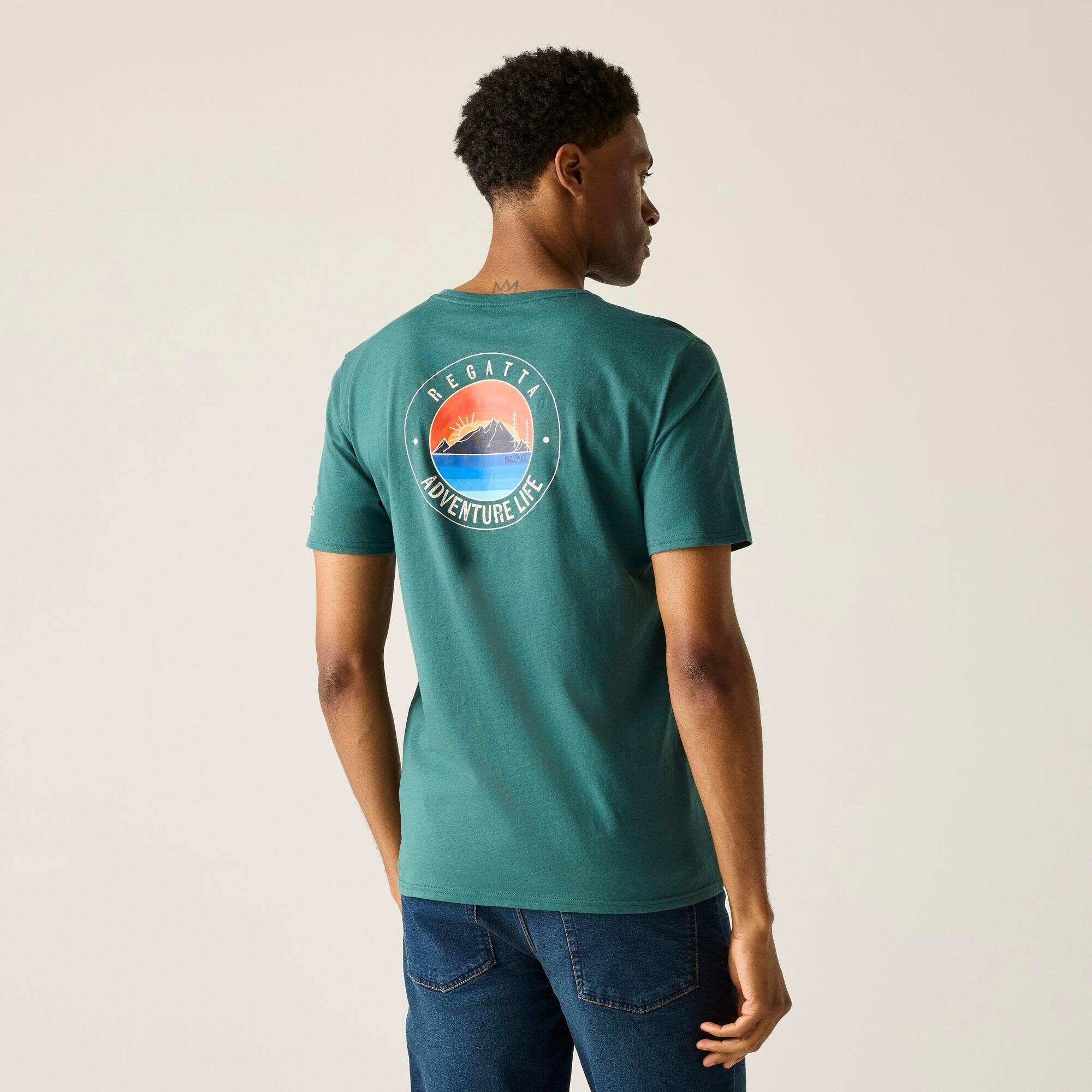 Cline IX T-shirt met korte mouwen en grafische print voor heren 2/7