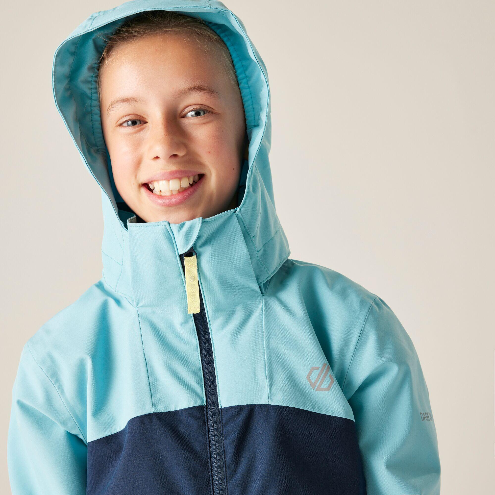 Chaqueta impermeable con capucha y paneles Explore III para niños 6/7