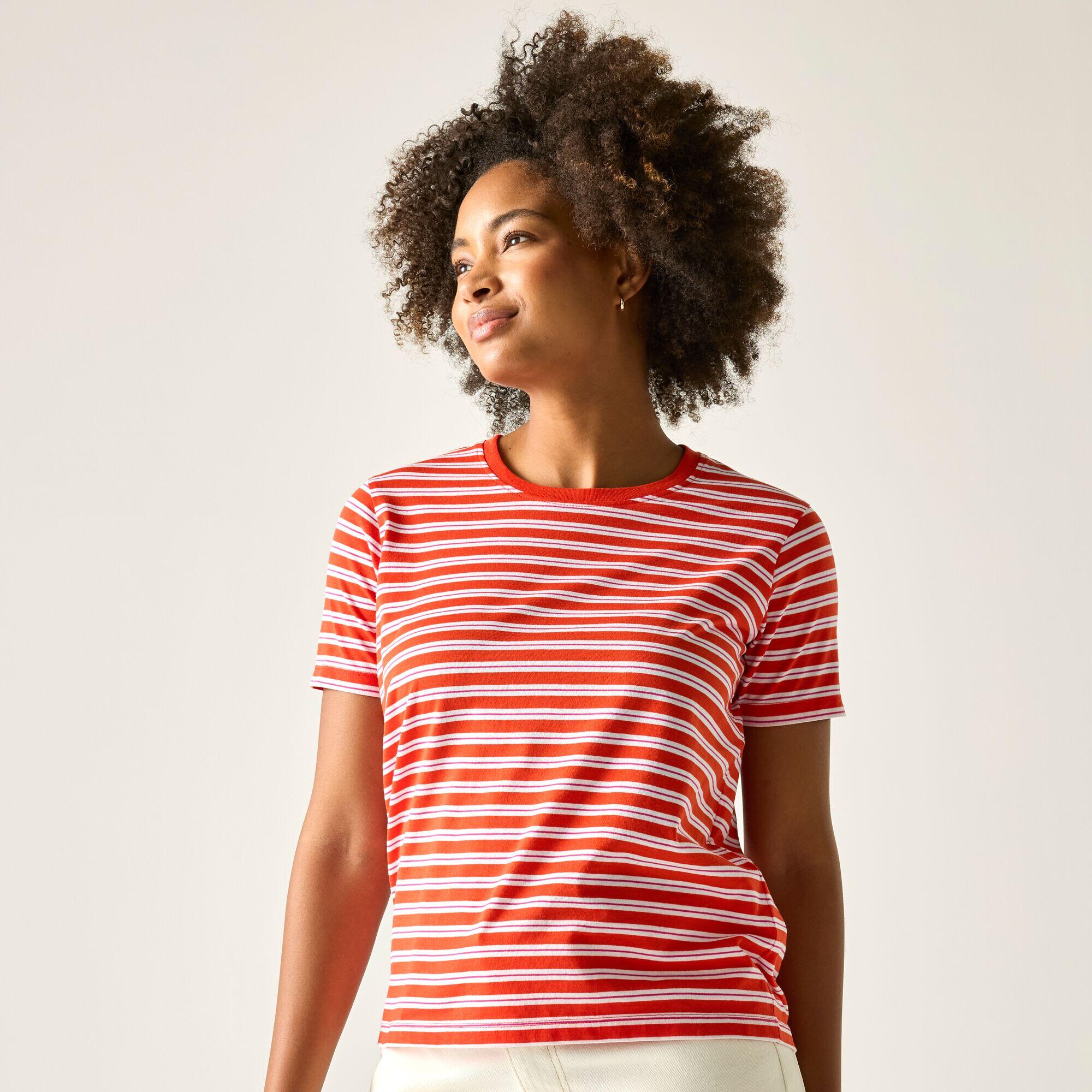 Womens Bayletta Short Sleeved Stripe T-Shirt 6/7
