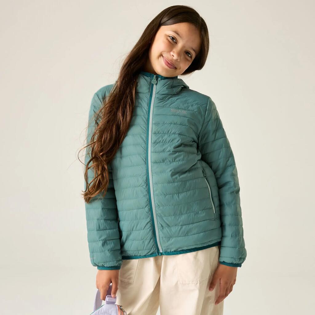 Kids Junior Hooded Hillpack Quilted Jacket