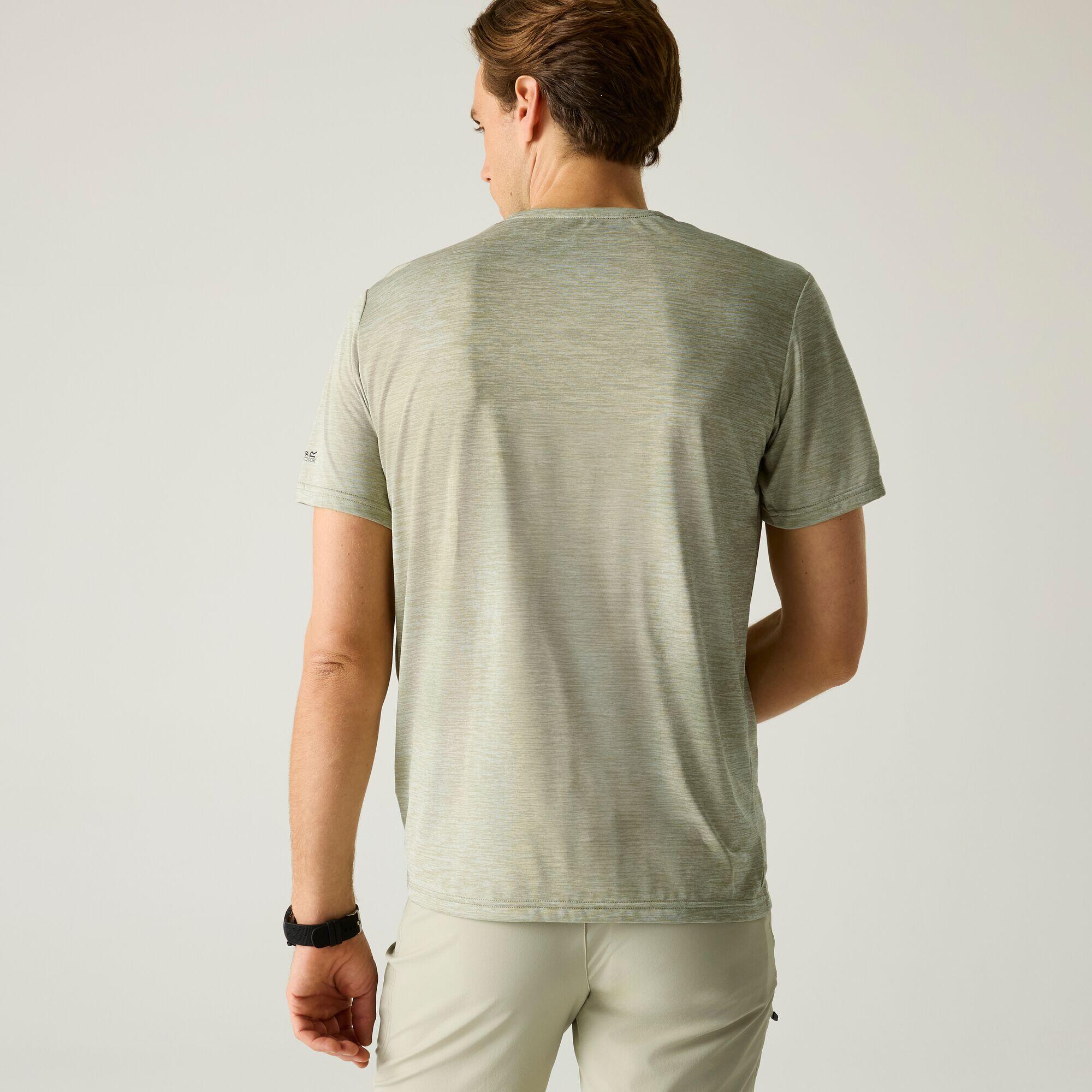Herren Fingal Edition Kurzarm-T-Shirt in Melange-Optik 2/7