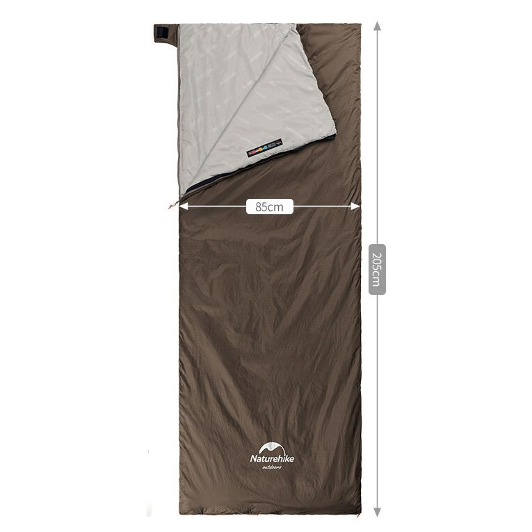 Lichtgewicht Slaapzak Volwassenen 0,76 kg 205x85 cm Comfort 15°C Bruin 3/3