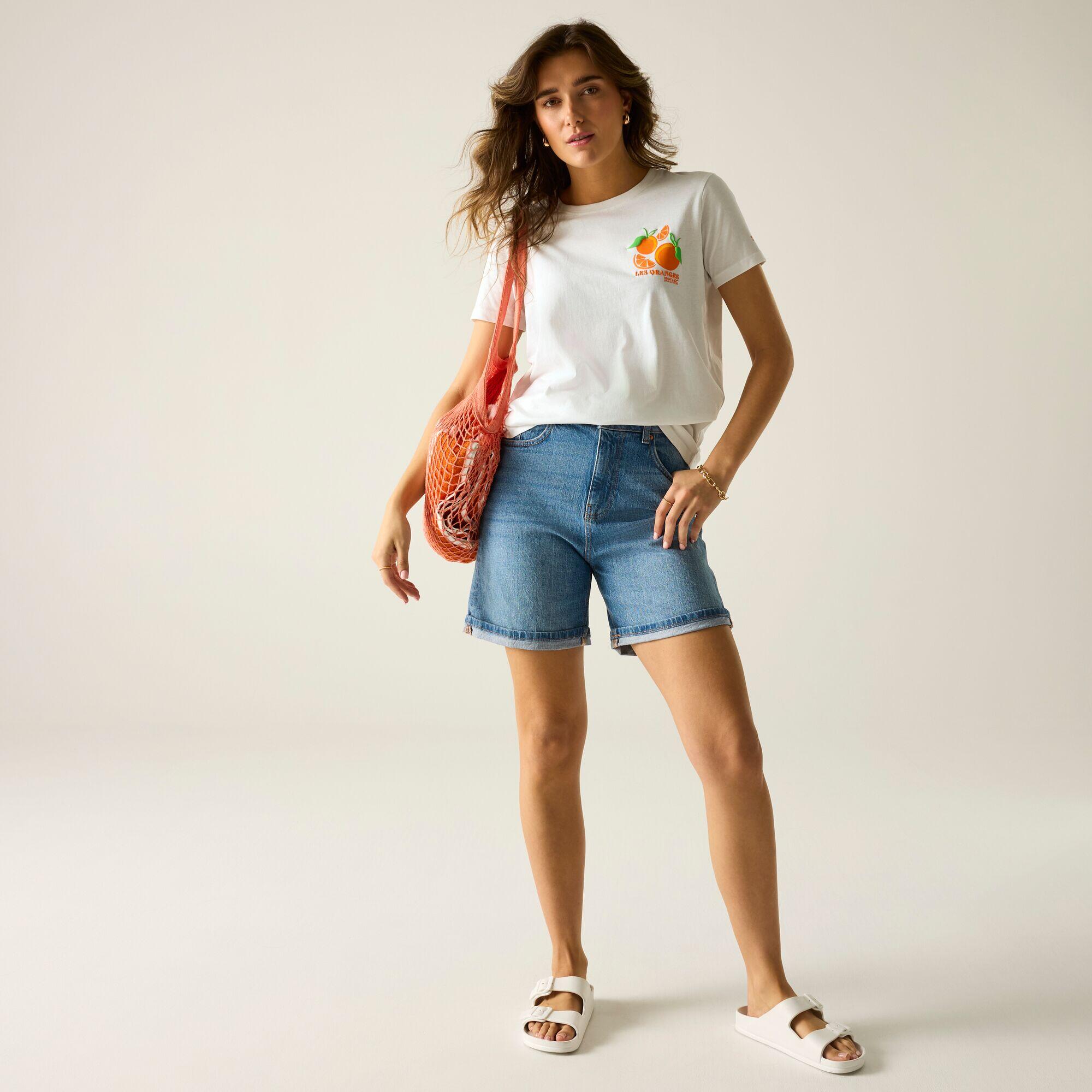 Dames Filandra IX T-shirt met korte mouwen en grafische print 3/7