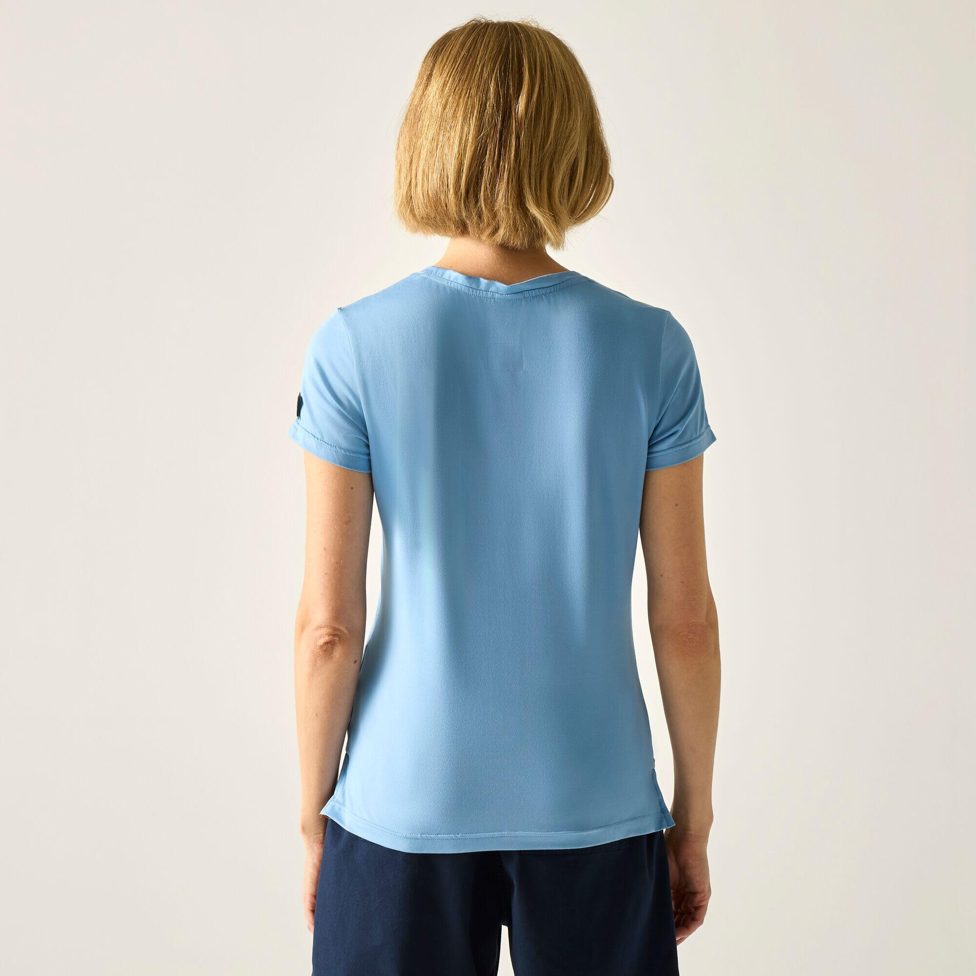 T-shirt à manches courtes et col en V Elkie pour femme 2/7