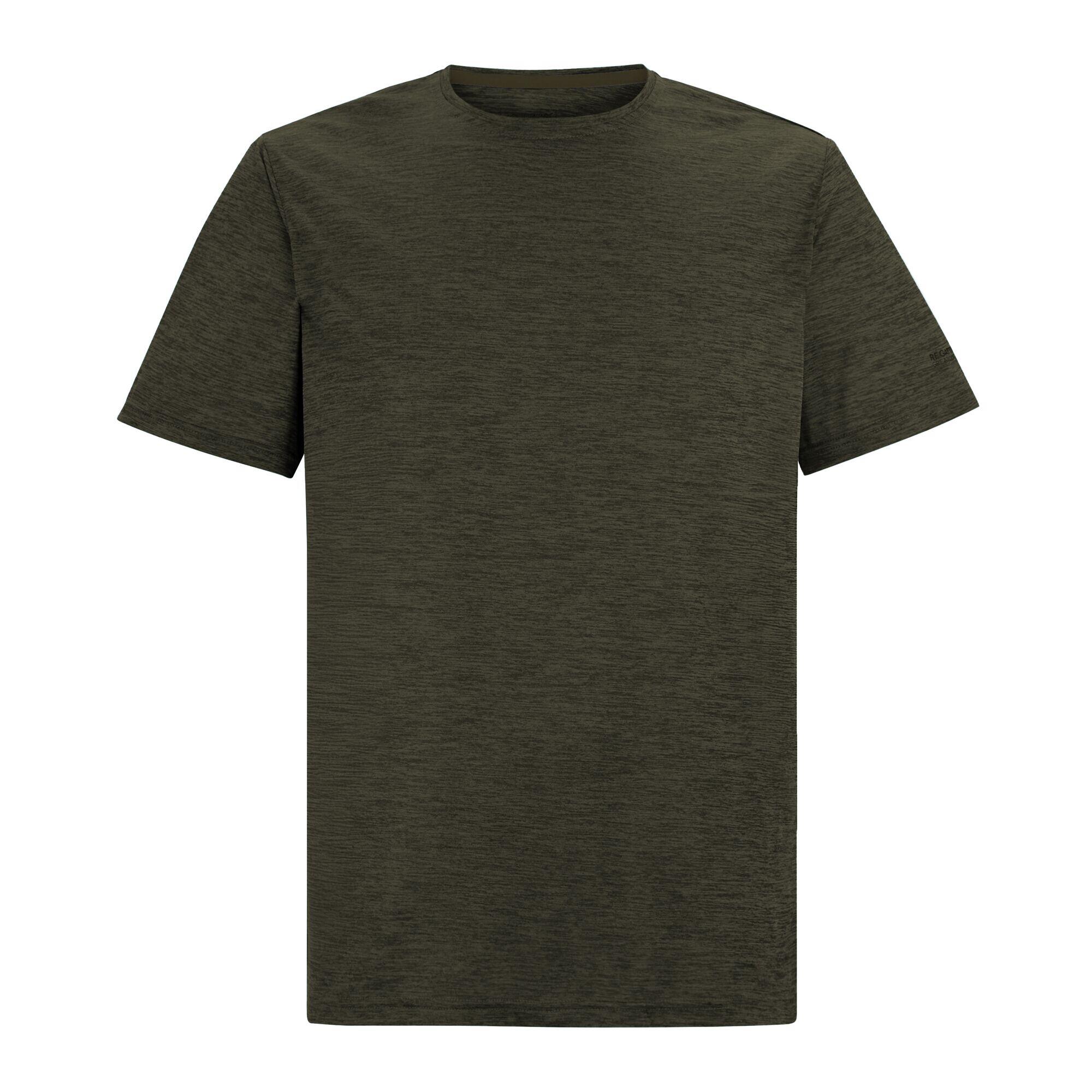 Herren Fingal Edition Kurzarm-T-Shirt in Melange-Optik 5/7