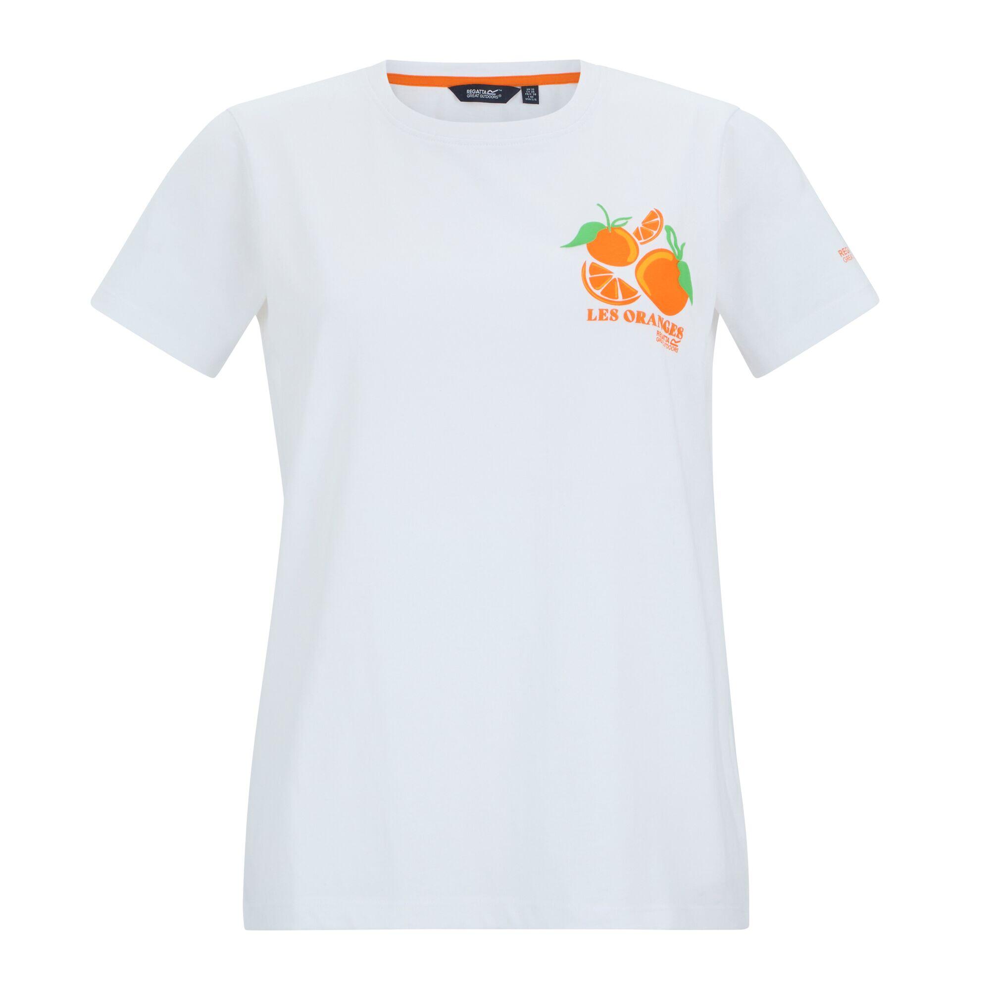 Dames Filandra IX T-shirt met korte mouwen en grafische print 6/7