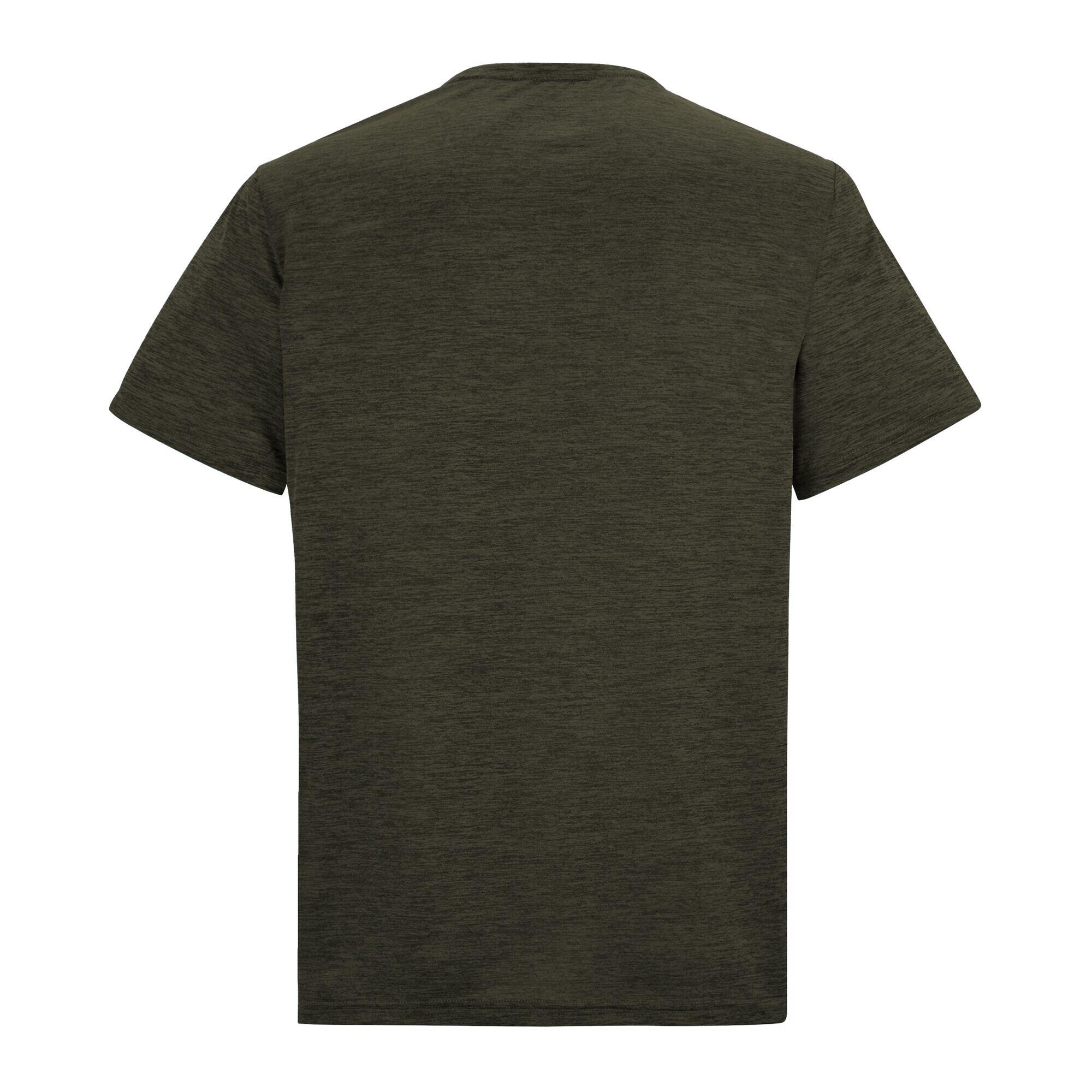 Herren Fingal Edition Kurzarm-T-Shirt in Melange-Optik 6/7